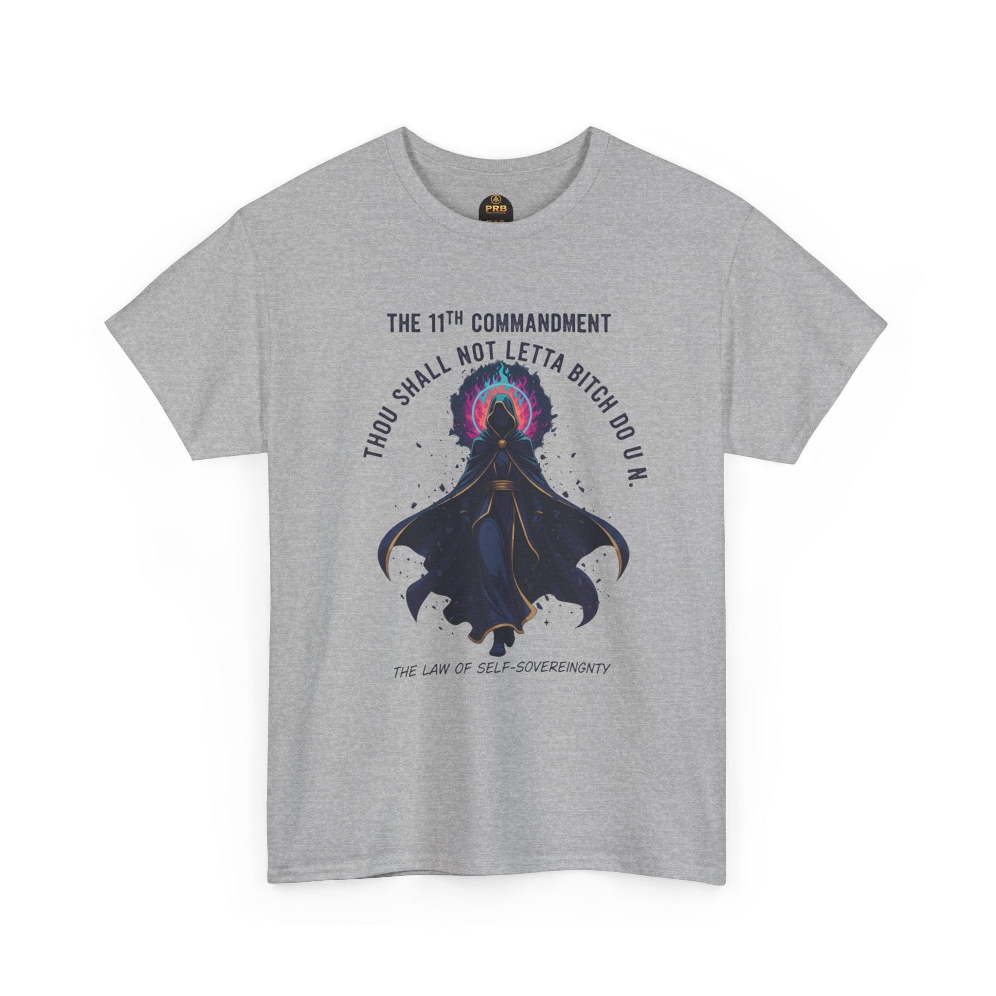 PRB Witchy Raven Graphic Tee — "Thou Shall Not Letta Bitch Do U N" by Power Runs Black
