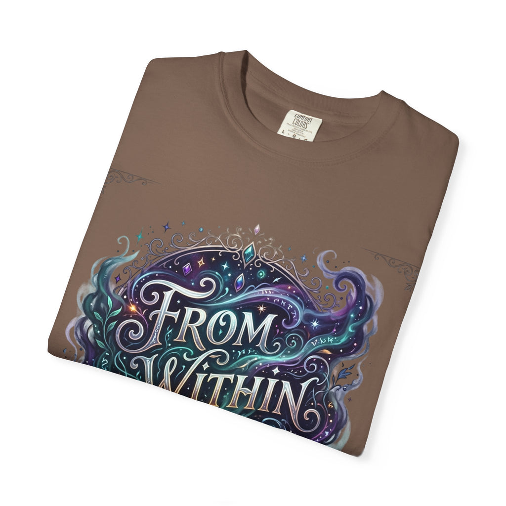PRB From Within Magic Book T-Shirt — Fantasy Illustrated Graphic Tee by Power Runs Black