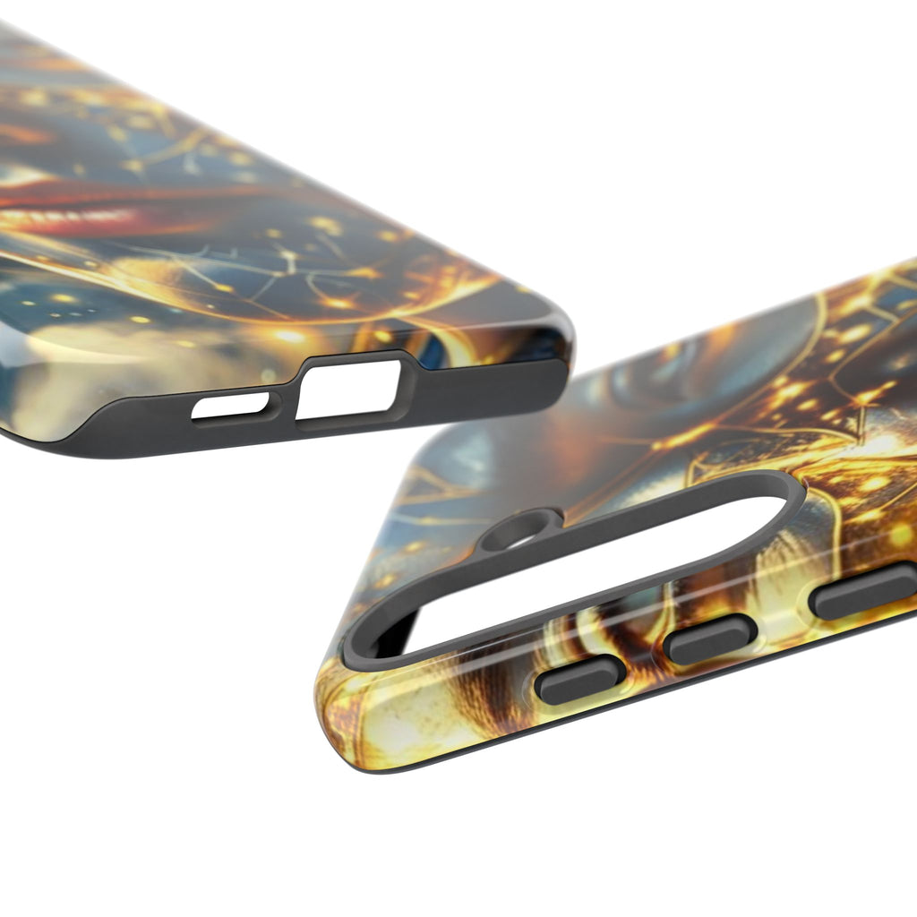PRB Galactic Portrait Tough Case | Cosmic Face Phone Case, Starry Nebula Design by Printify