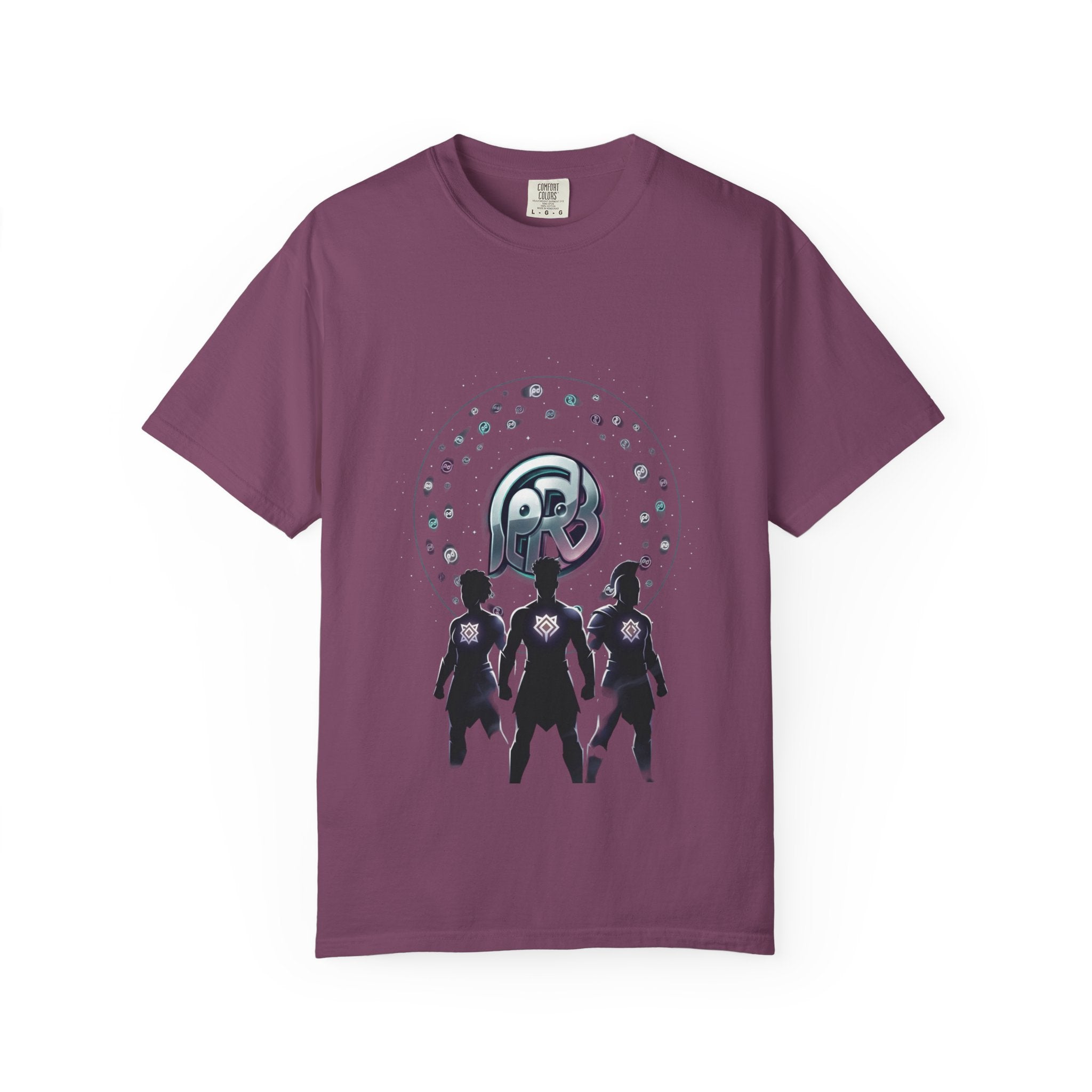 Printify PRB Retro Orb Logo T-Shirt — Vintage Circular Graphic Tee - T-Shirt
