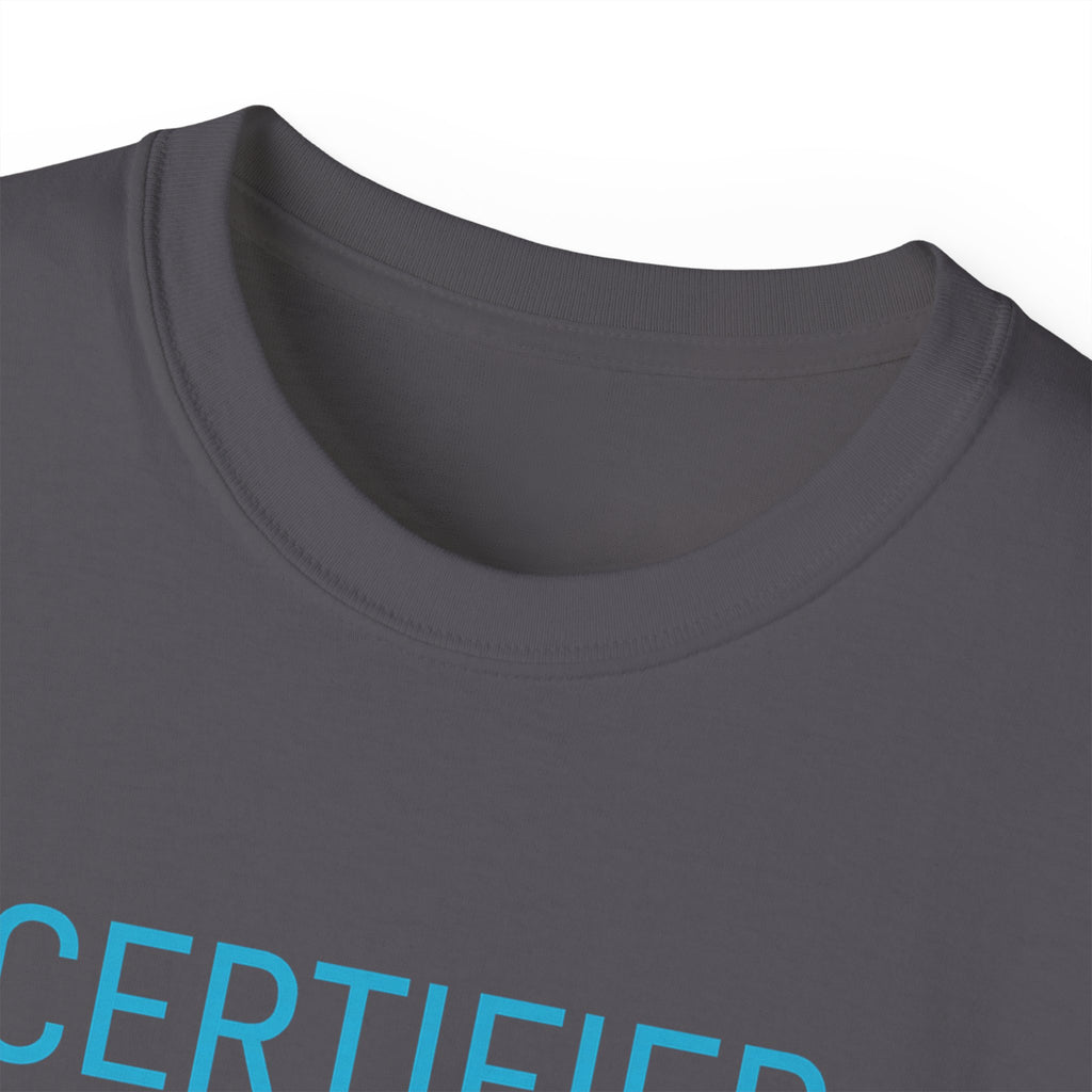 PRB Certified Classic portrait tee | Retro portrait holding light by Power Runs Black