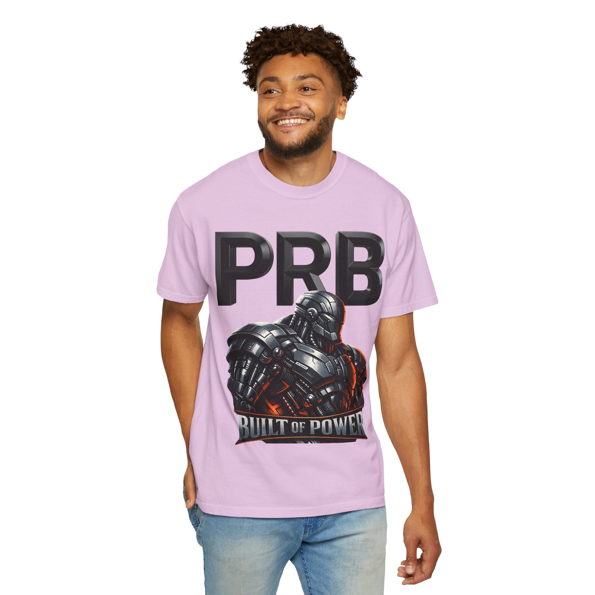 Built of Power PRB T-Shirt — Robotic Armor Graphic Tee by Printify