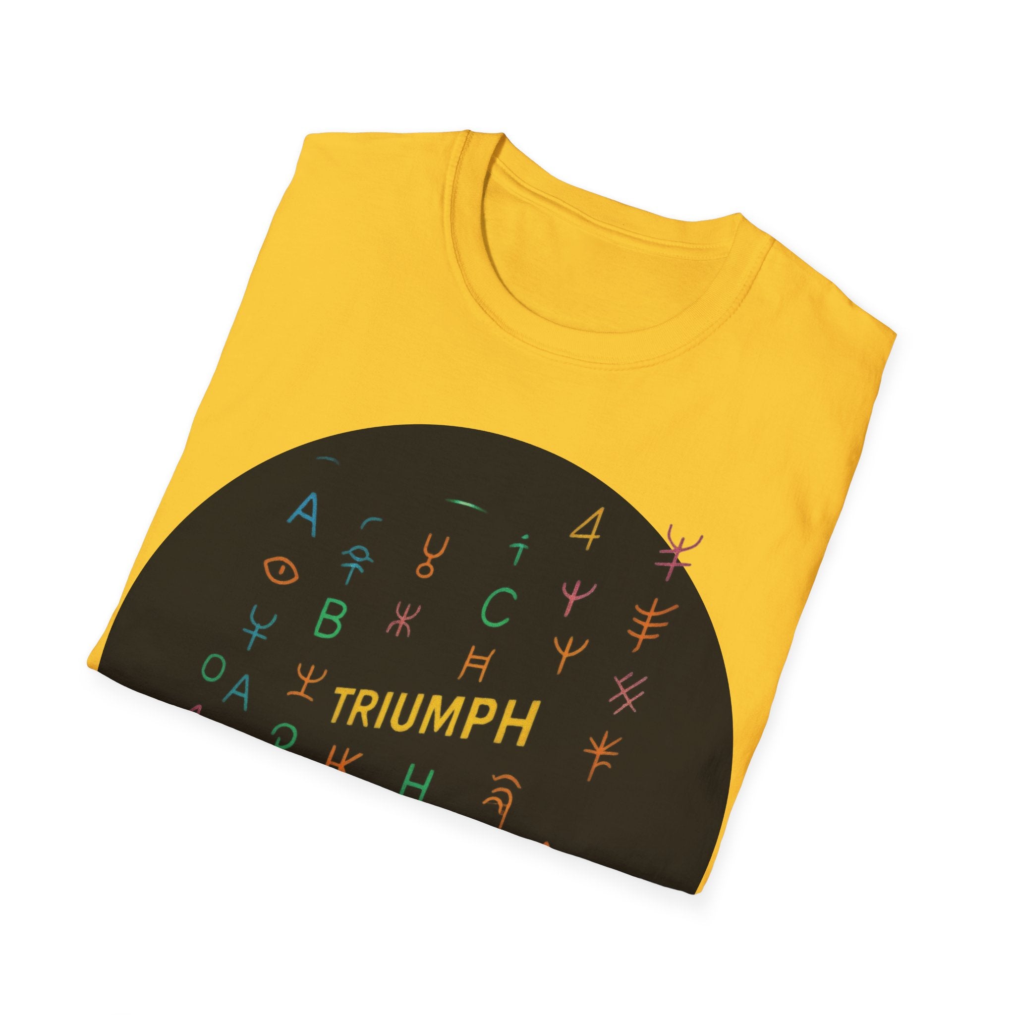 PRB Triumph Afro Hair Silhouette T-Shirt | Black Hair Alphabet Design by Power Runs Black