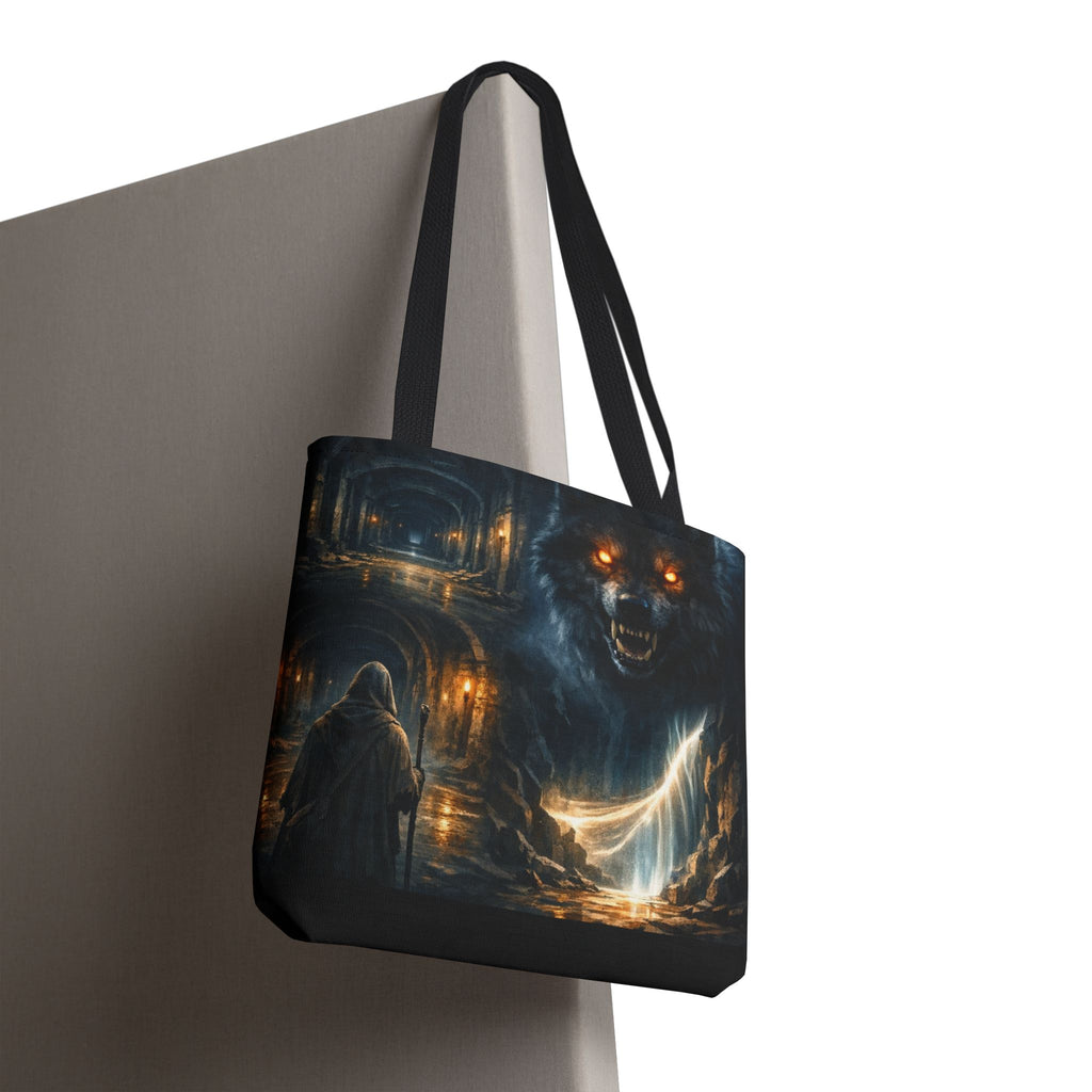 PRB The Echo Hounds Illustration Tote Bag | Gothic Horror Artwork by Printify