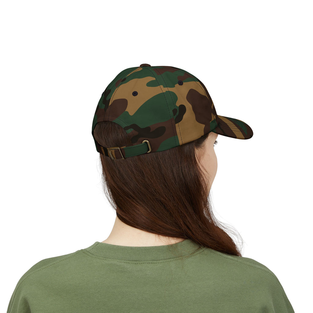 PRB Dad Cap — Vintage Crest Embroidered Baseball Hat by Power Runs Black