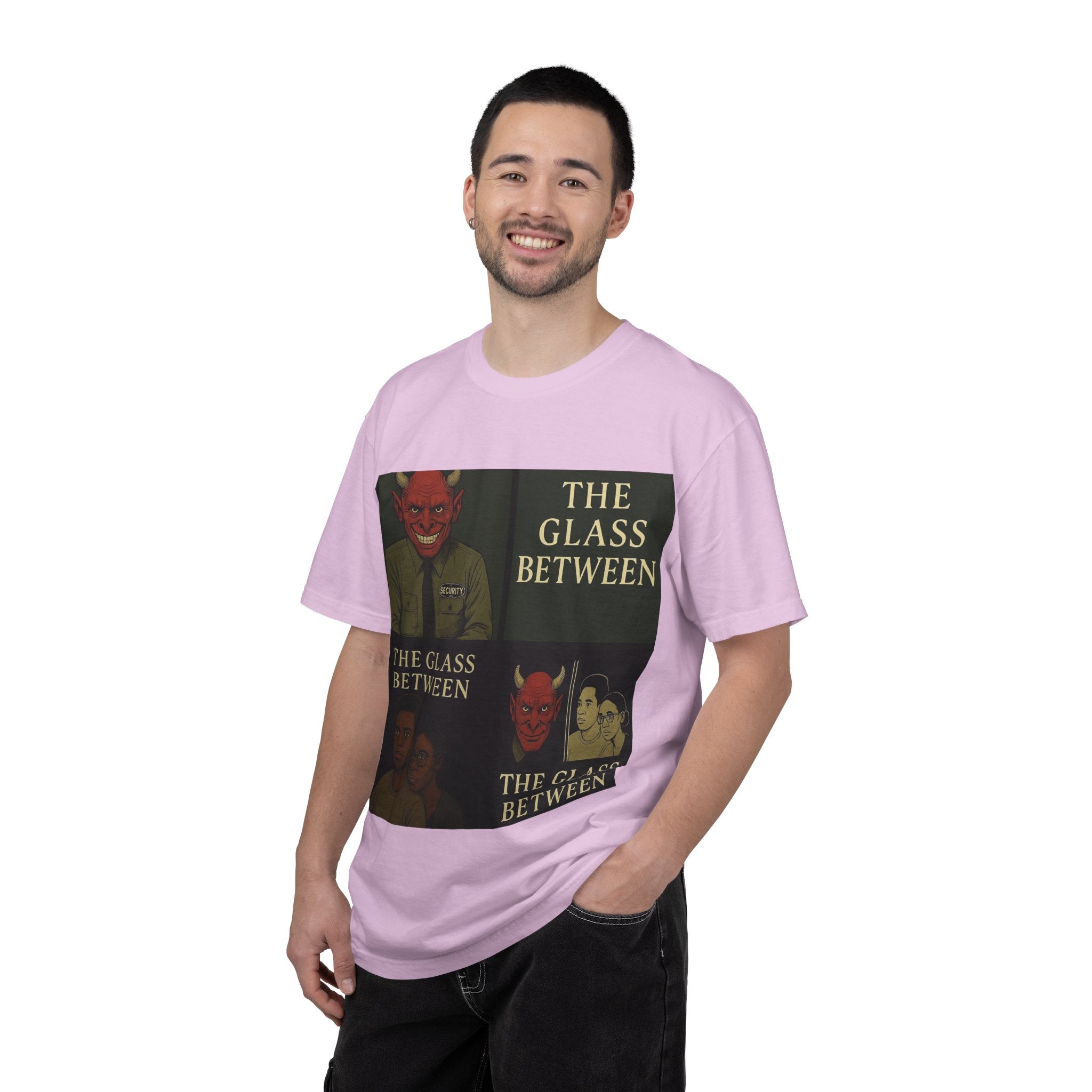 PRB The Glass Between Vintage Collage T-Shirt by Power Runs Black