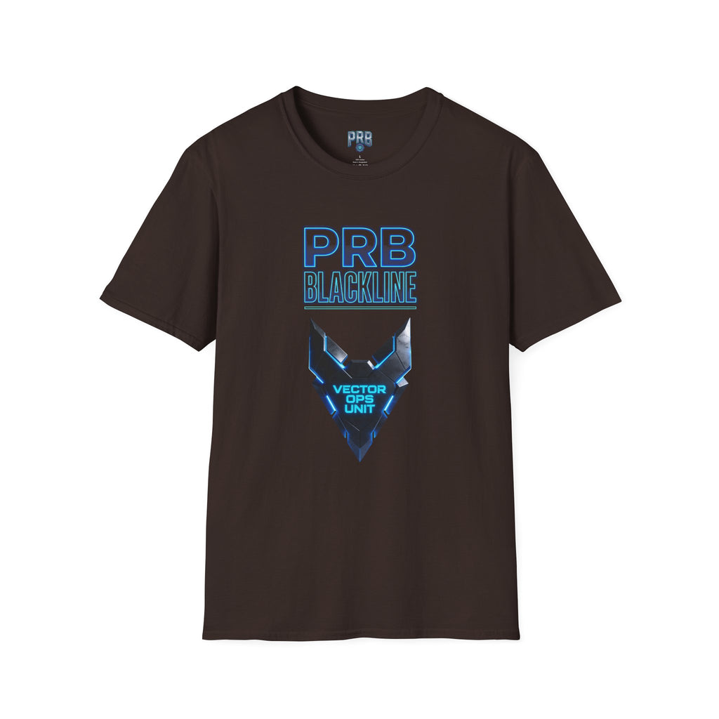 PRB Blackline Vector Ops T-Shirt by Power Runs Black
