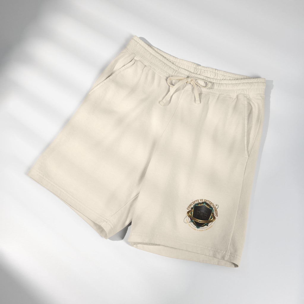 Printify PRB Fleece Sweat Shorts — Vintage Crest Pocket Graphic - Trousers