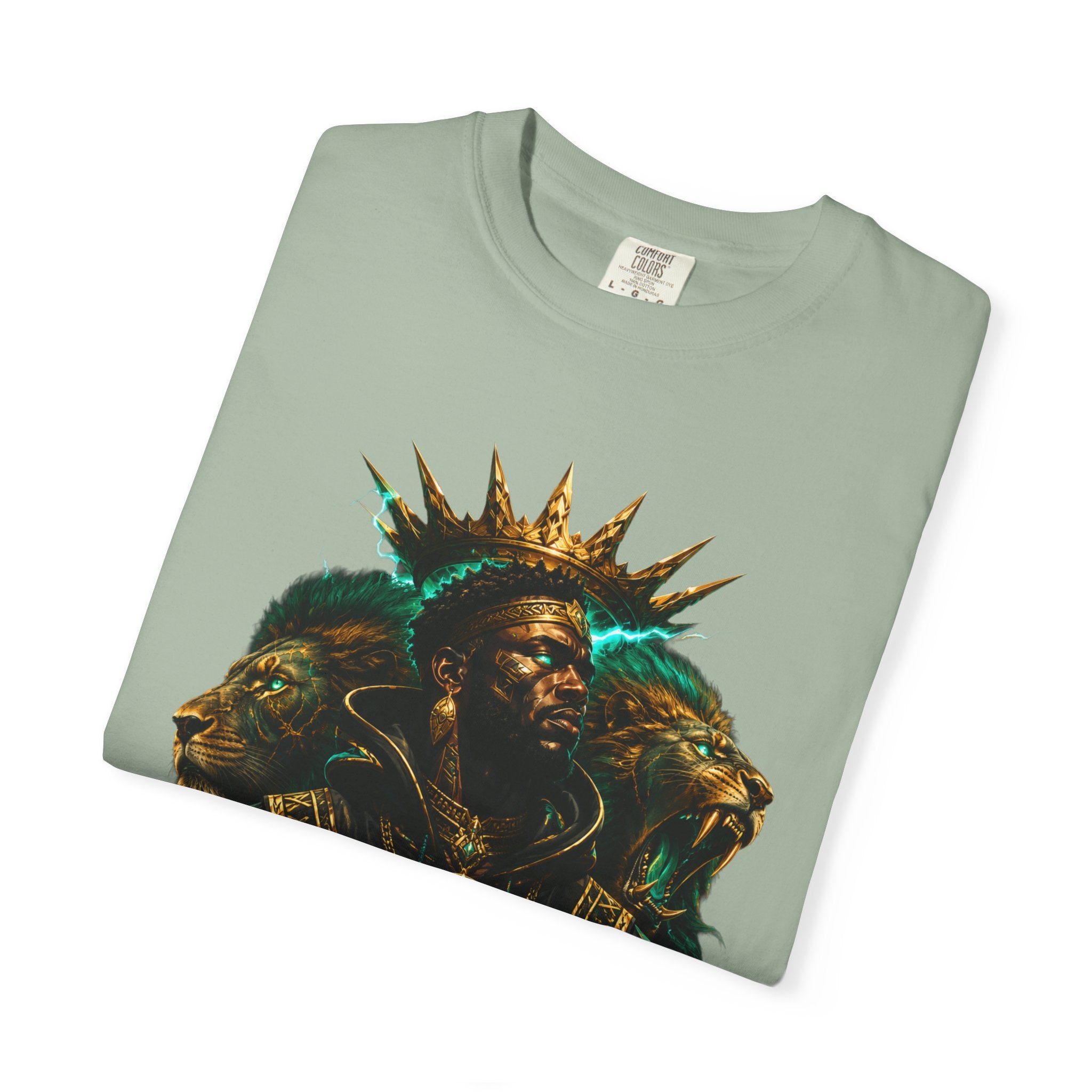 Power Runs Black PRB Green Angel Graphics Tee by Power Runs Black