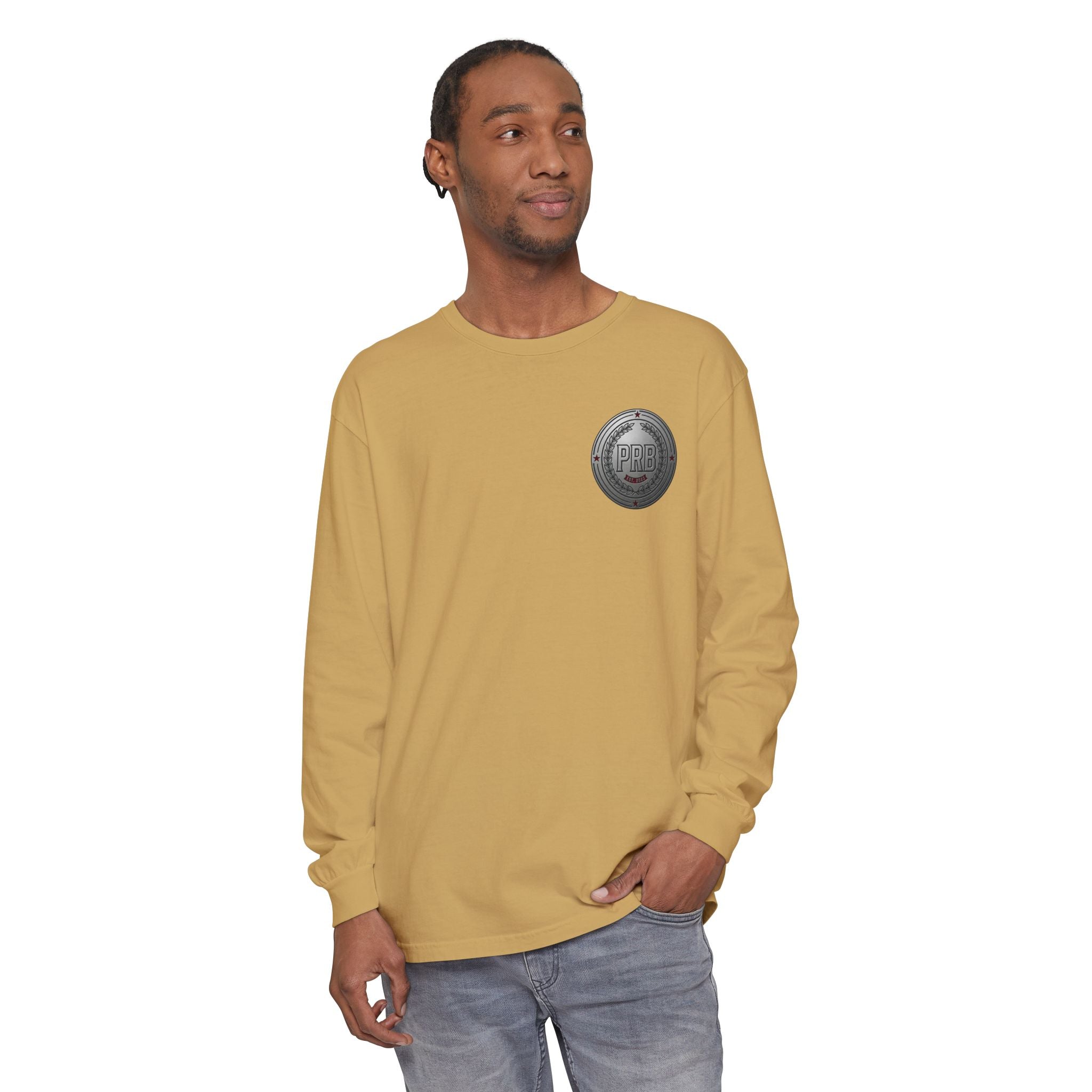 PRB The Starbound Seven graphic long sleeve shirt | cosmic superhero poster by Power Runs Black
