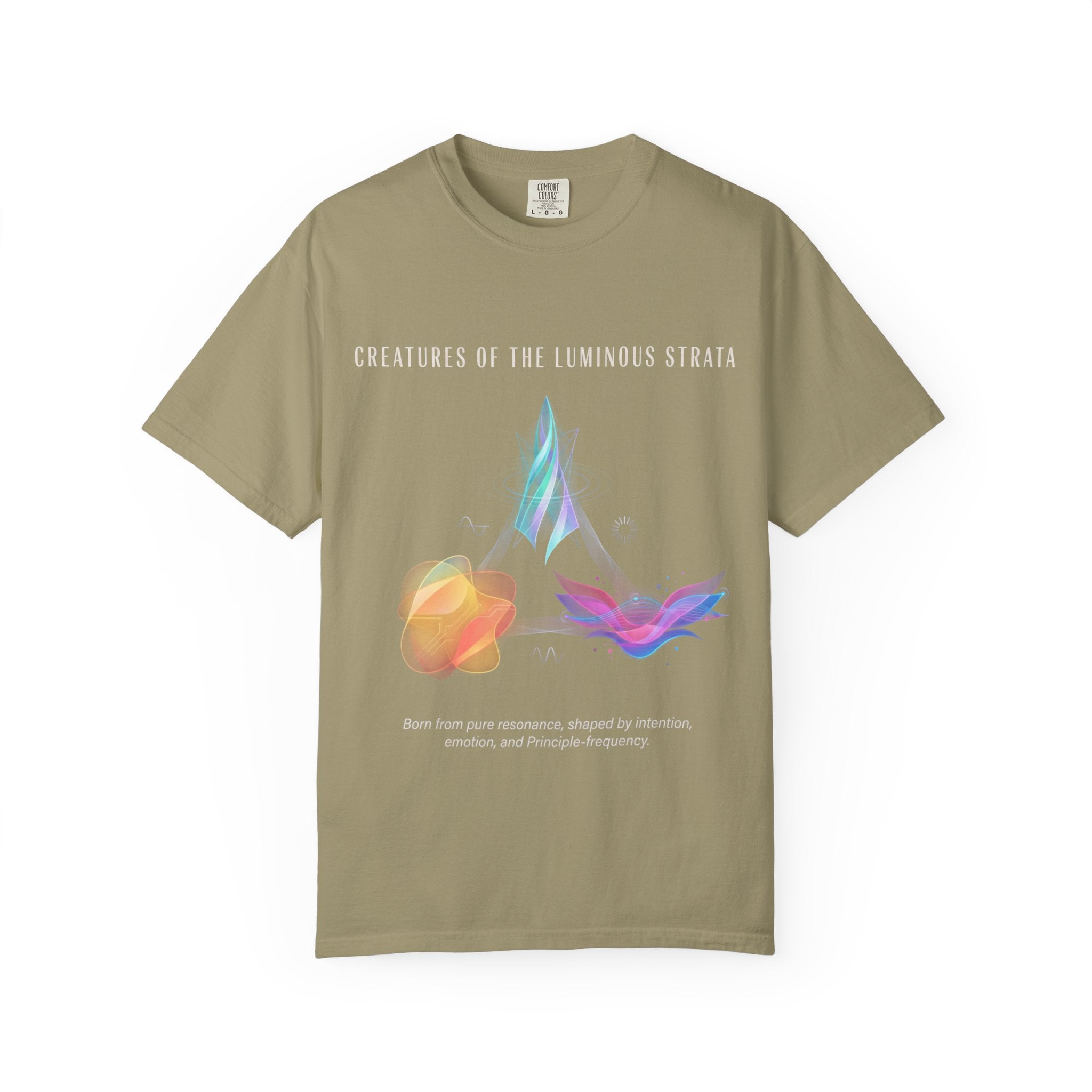 Black Abstract Watercolor T-Shirt | Vintage Garment-Dyed Graphic Tee by Printify
