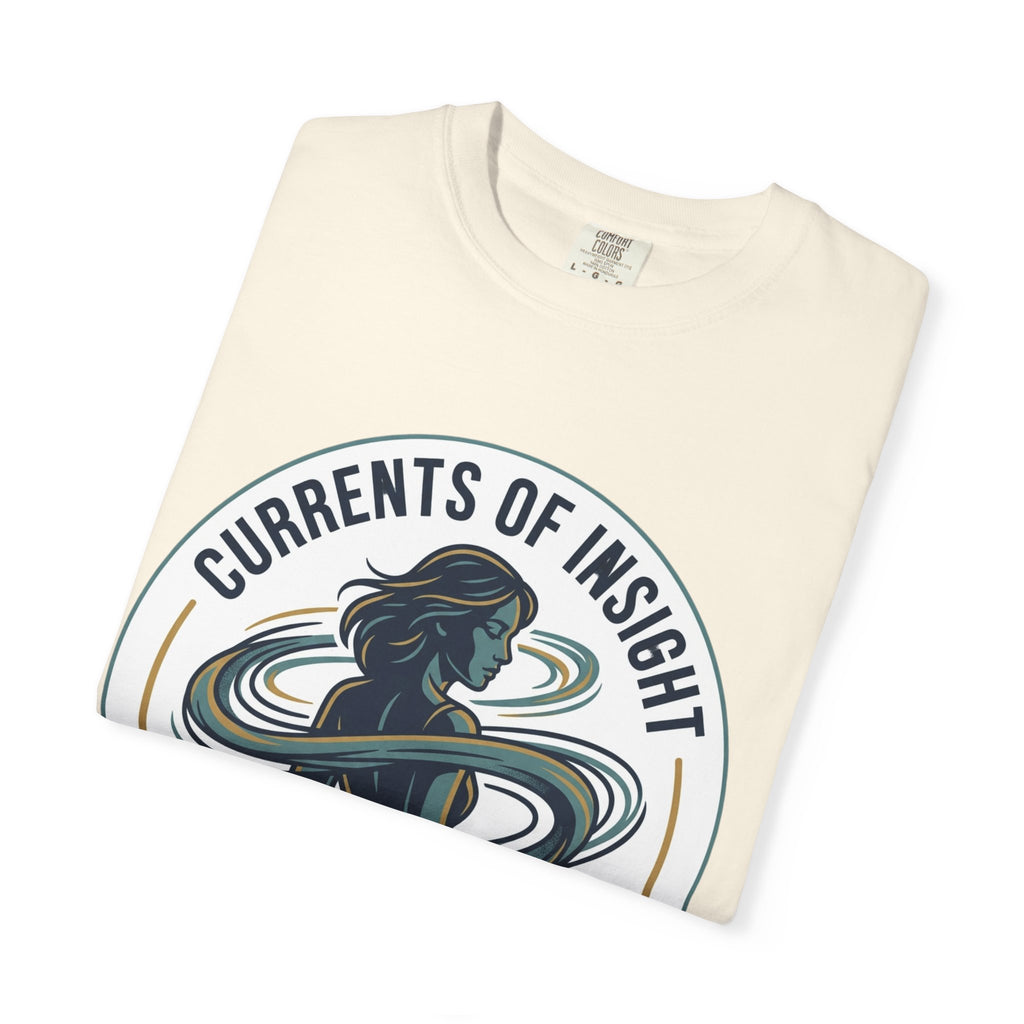 Power Runs Black Currents of Insight T-Shirt — 'Astra: Every thought leaves a trail' Graphic Tee by Power Runs Black
