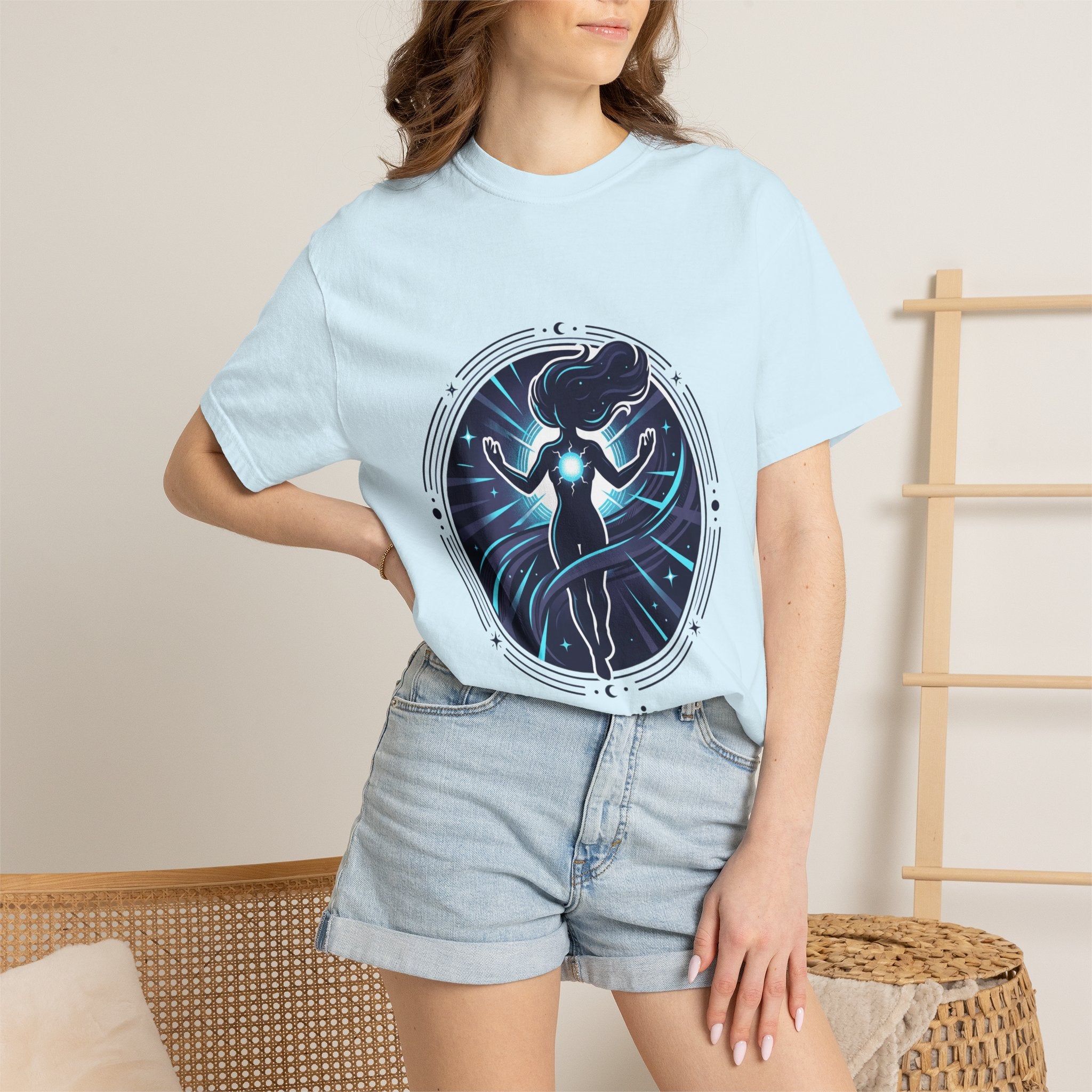 Power Runs Black PRB Ascension T-Shirt — Spiritual Energy Graphic Tee by Printify