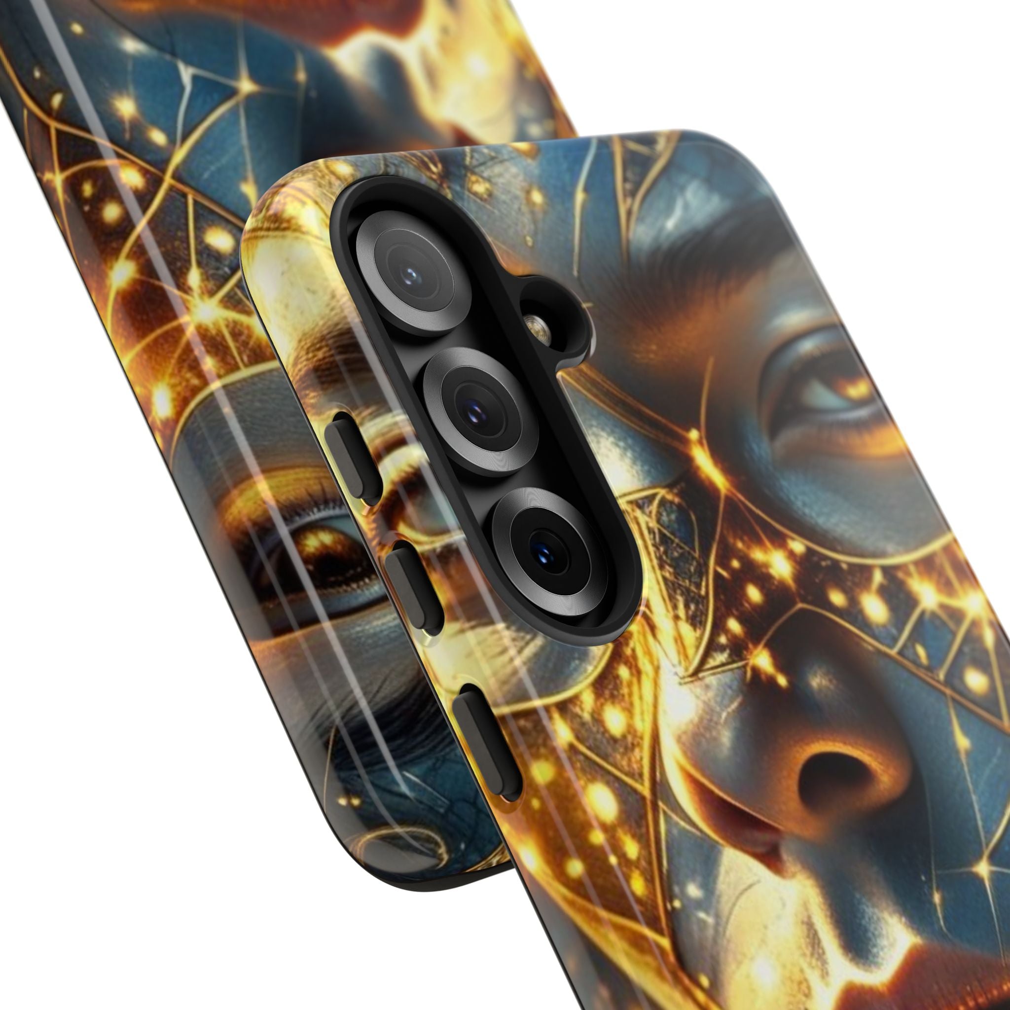 PRB Galactic Portrait Tough Case | Cosmic Face Phone Case, Starry Nebula Design by Printify