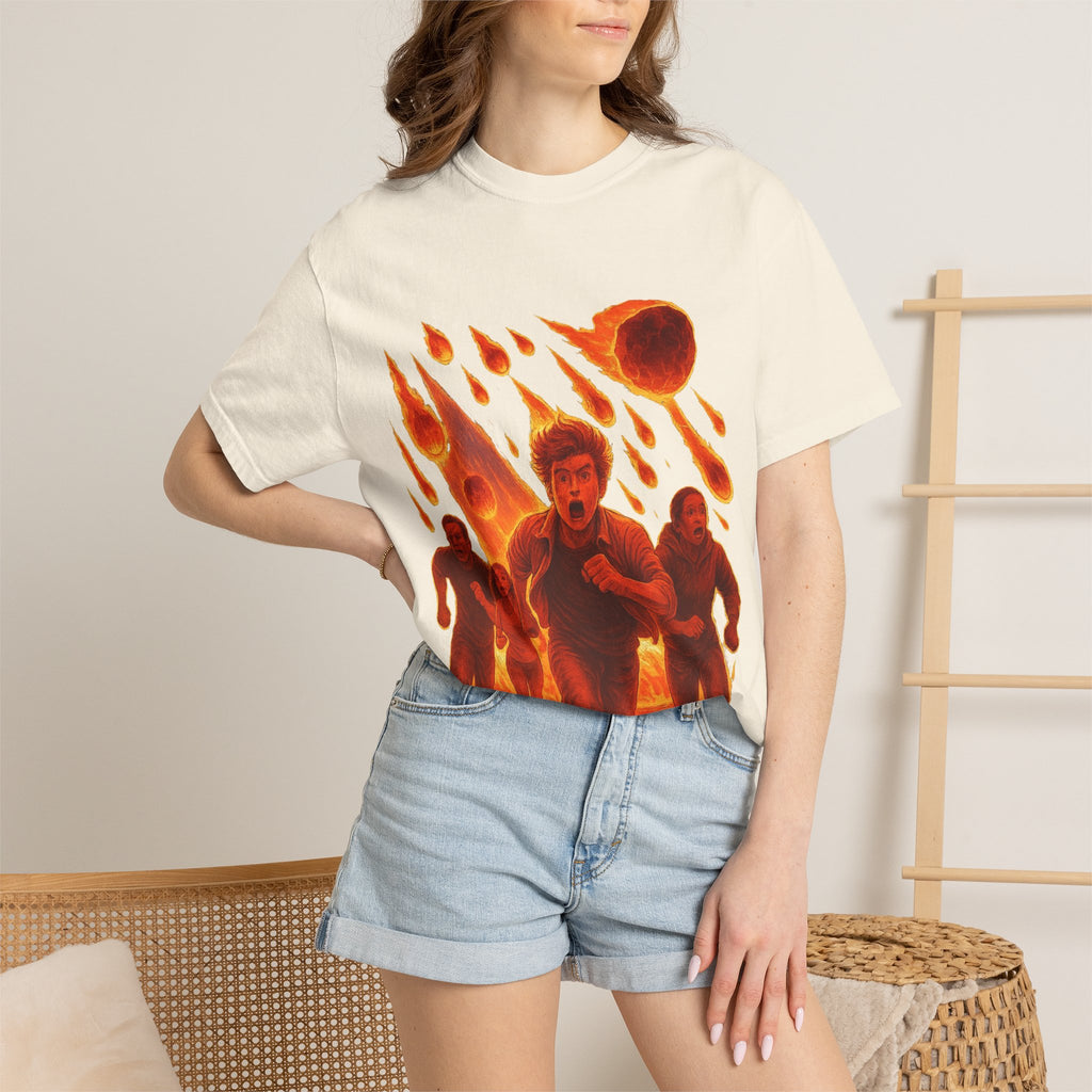 PRB Meteor Shower Escape T-Shirt — Apocalyptic Running Graphic Tee by Power Runs Black