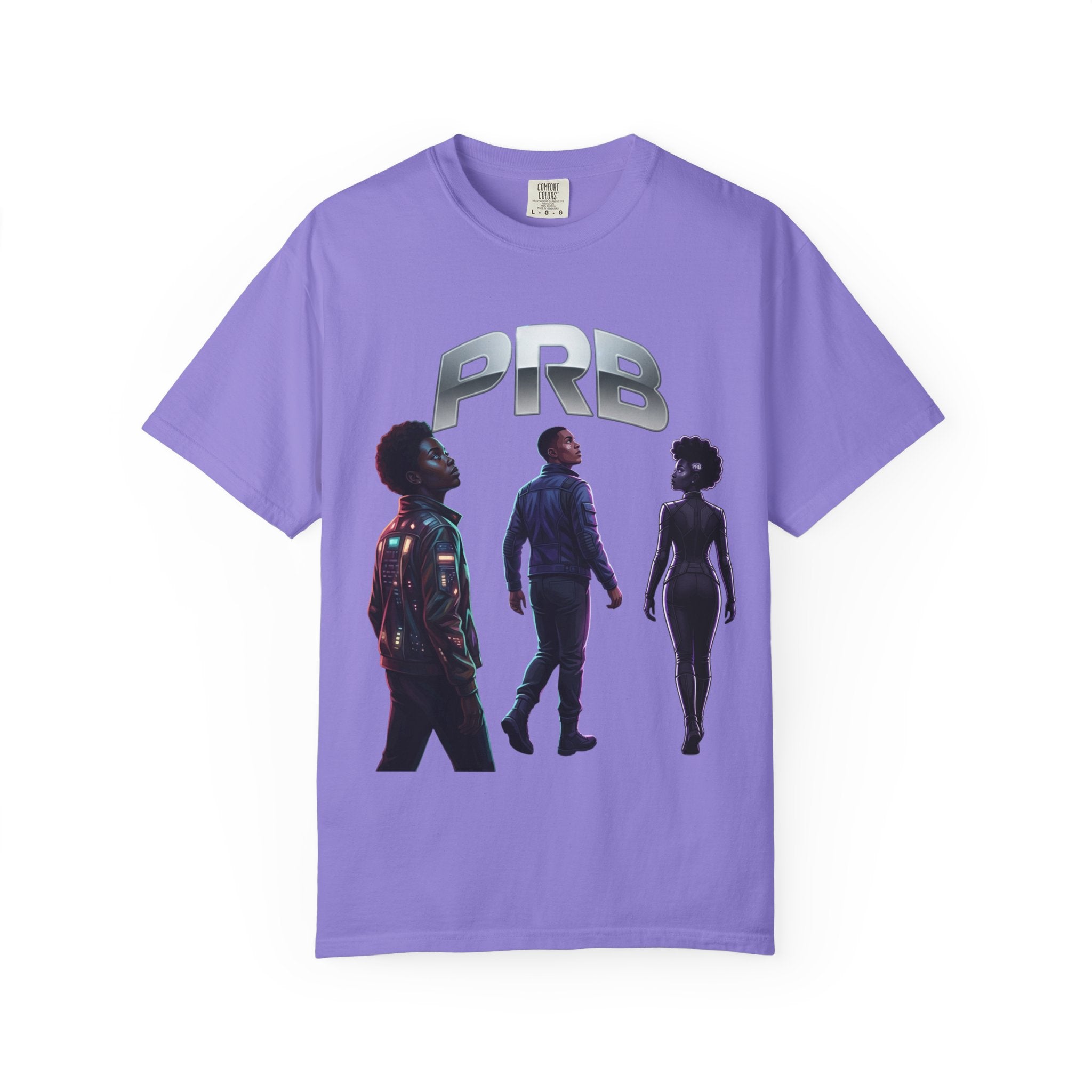 Printify PRB Silhouette Band T-Shirt — Retro Futuristic Music Tee - T-Shirt