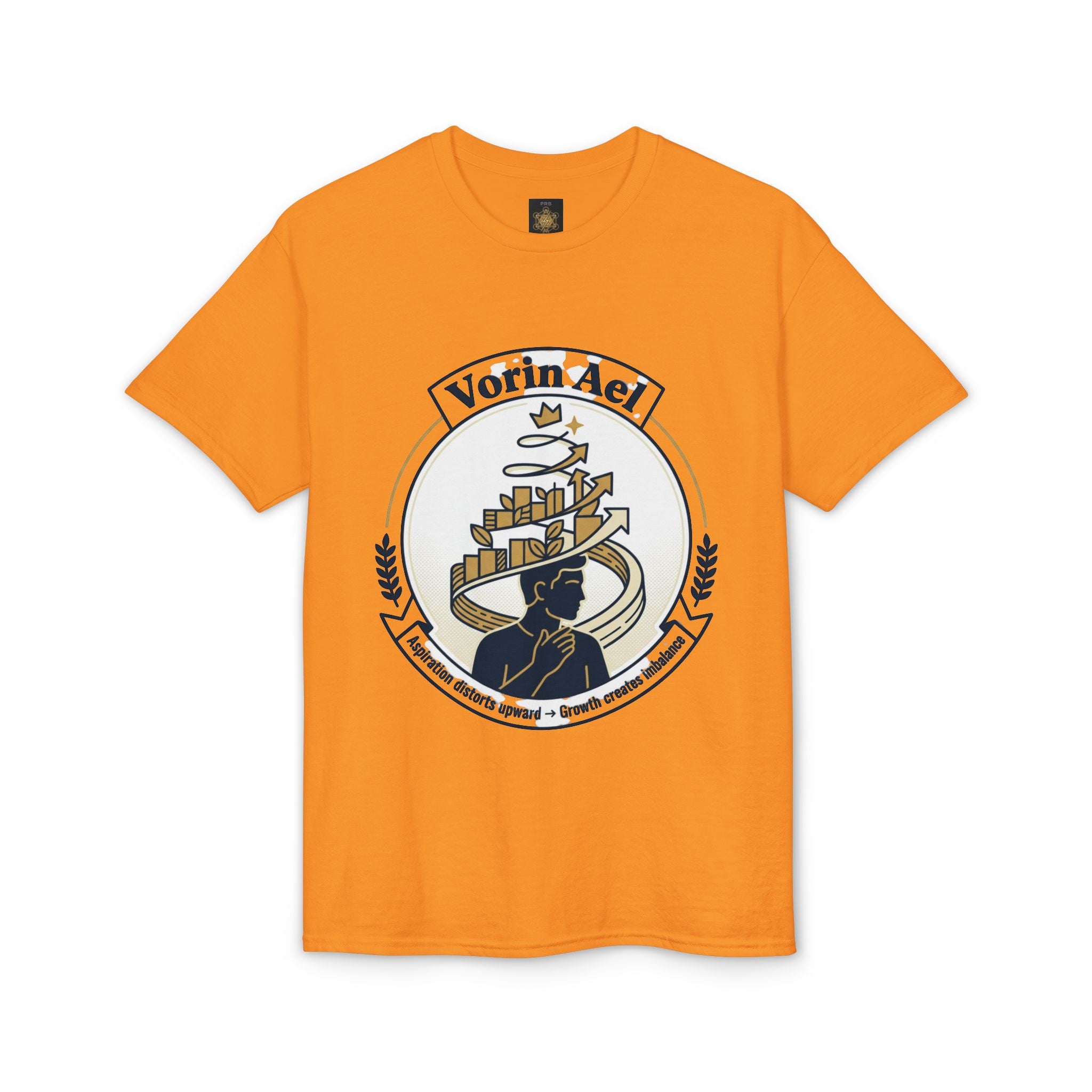 Power Runs Black PRB Vorin Ael Crest T-Shirt — Fantasy Guild Emblem Tee by Printify