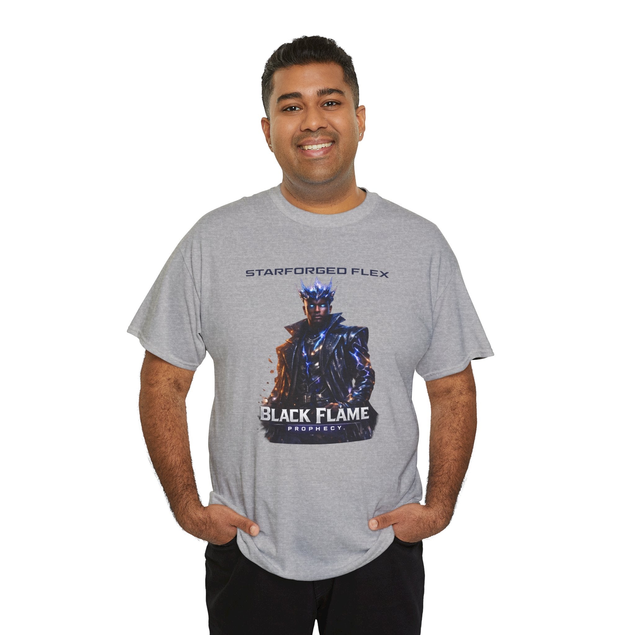 Power Runs Black PRB Starforged Flex : Black Flame Prophecy by Printify