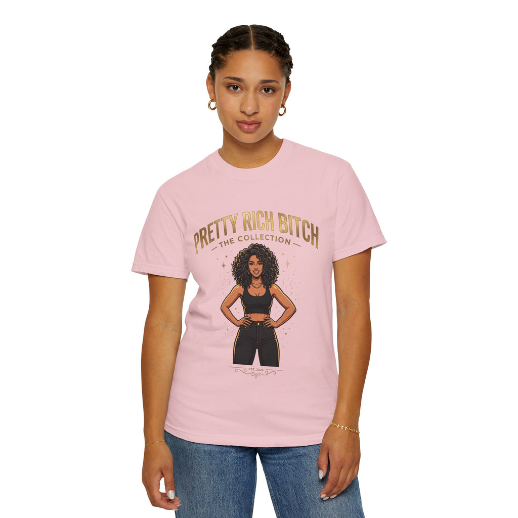 Pretty Rich Bitch The Collection by PRB T-Shirt — Empowered Black Woman Graphic Tee by Power Runs Black