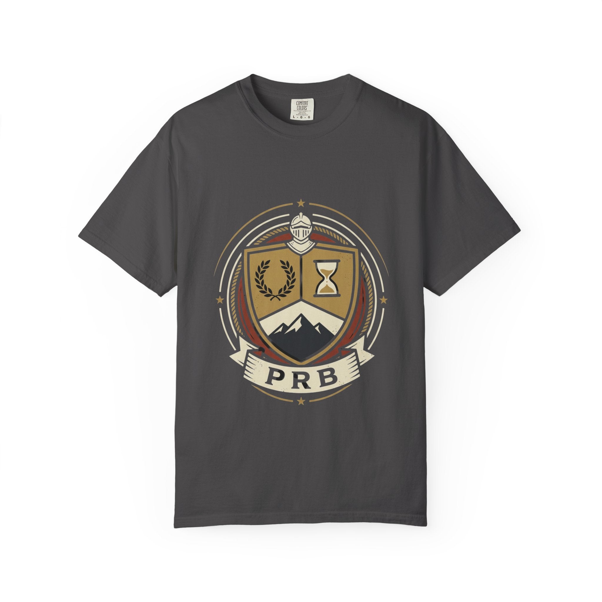 Adventure Crest Emblem T-Shirt | Vintage Mountain Badge Graphic Tee by Printify