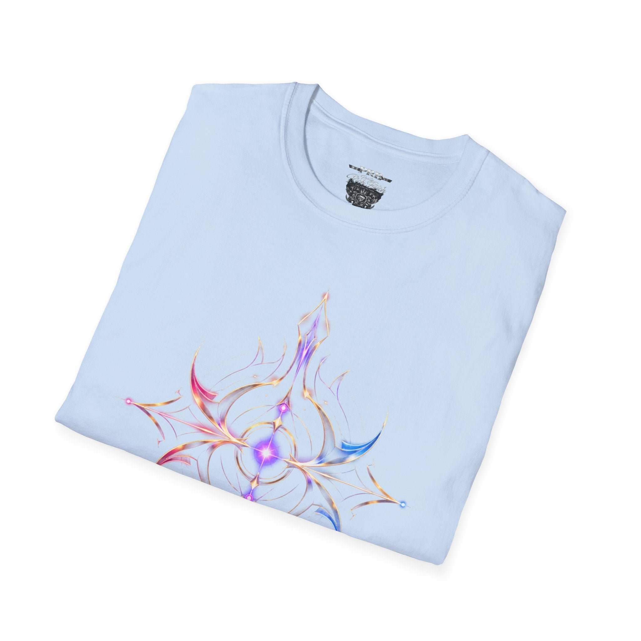 Power Runs Black PRB Pretty Rich Bitch The Collection Mystic Mandala Tee — Subtle Pastel Spiritual Graphic T-Shirt by Printify
