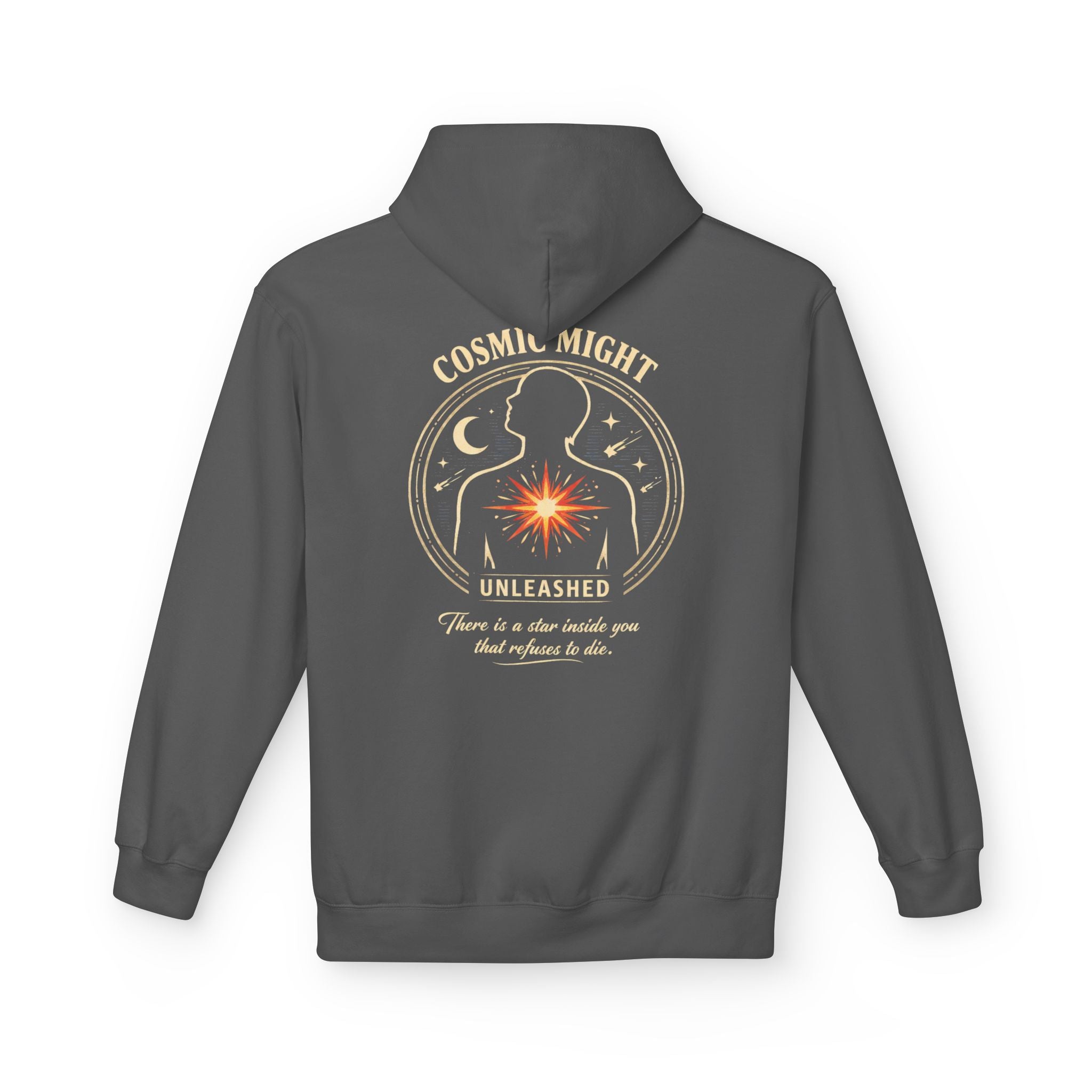PRB Starforged Flex Cosmic Might Unleashed Hoodie — Unleashed Starburst Graphic Pullover by Power Runs Black