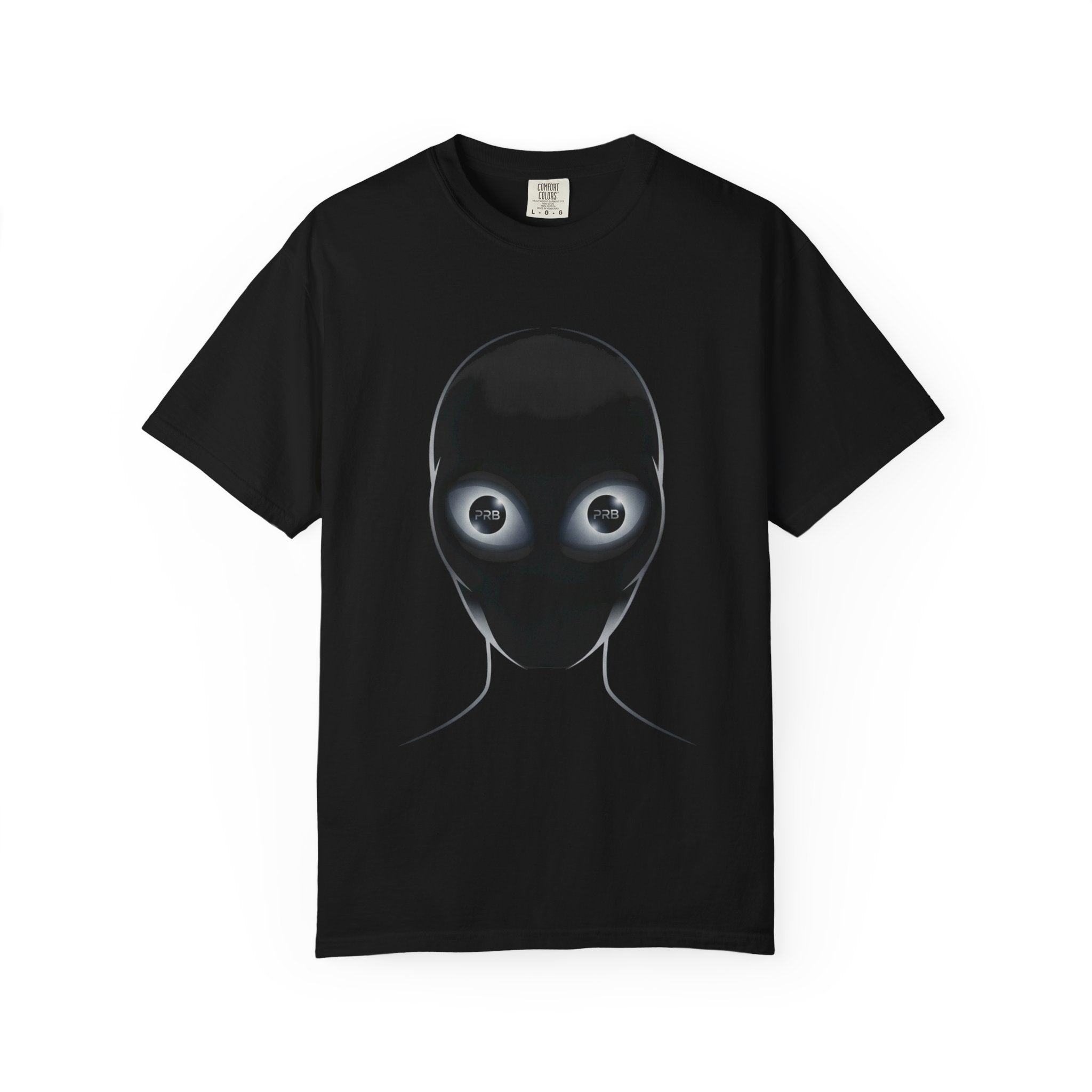 Printify Alien Head Graphic T-Shirt — Surreal Sci‑Fi Face Tee - T-Shirt
