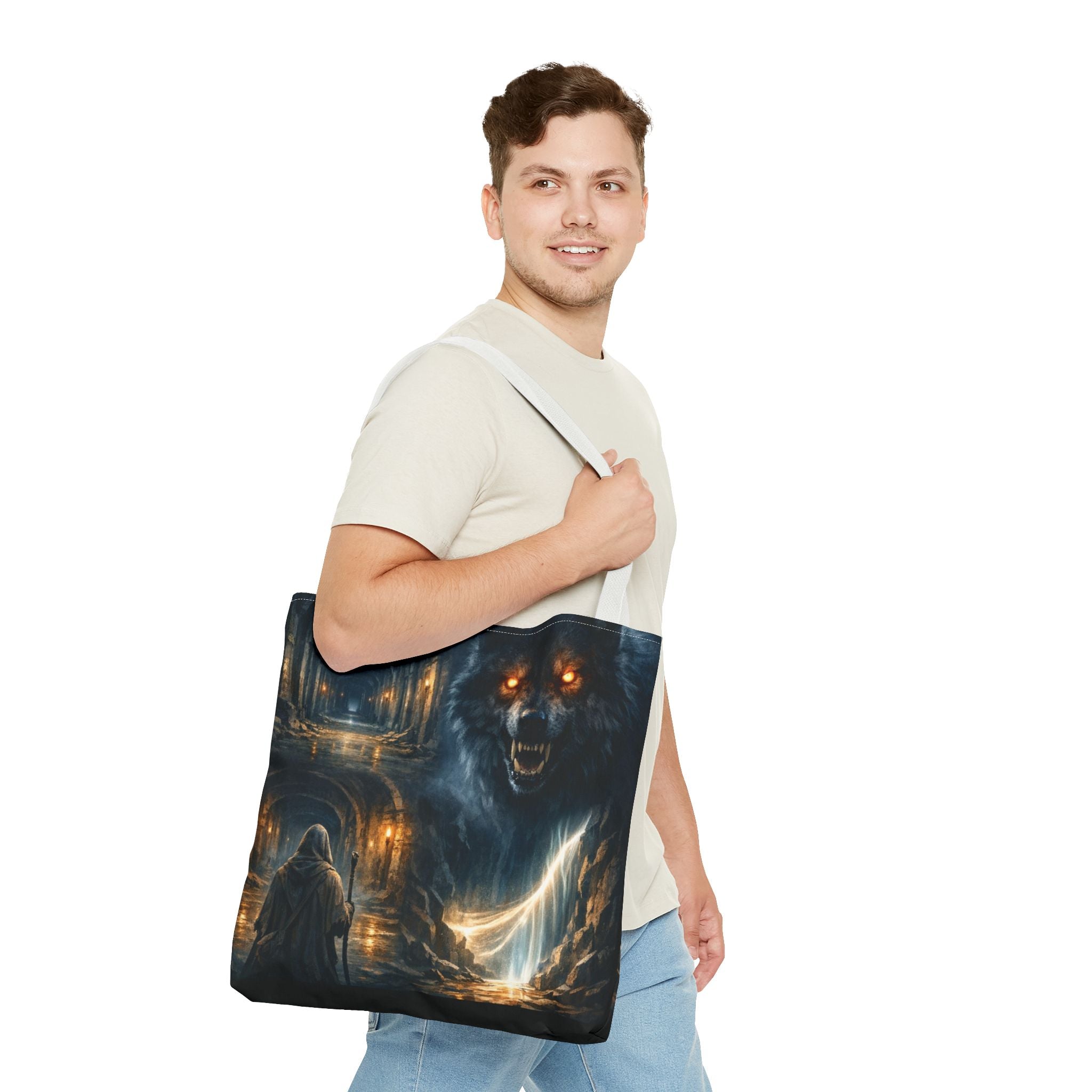 PRB The Echo Hounds Illustration Tote Bag | Gothic Horror Artwork by Power Runs Black