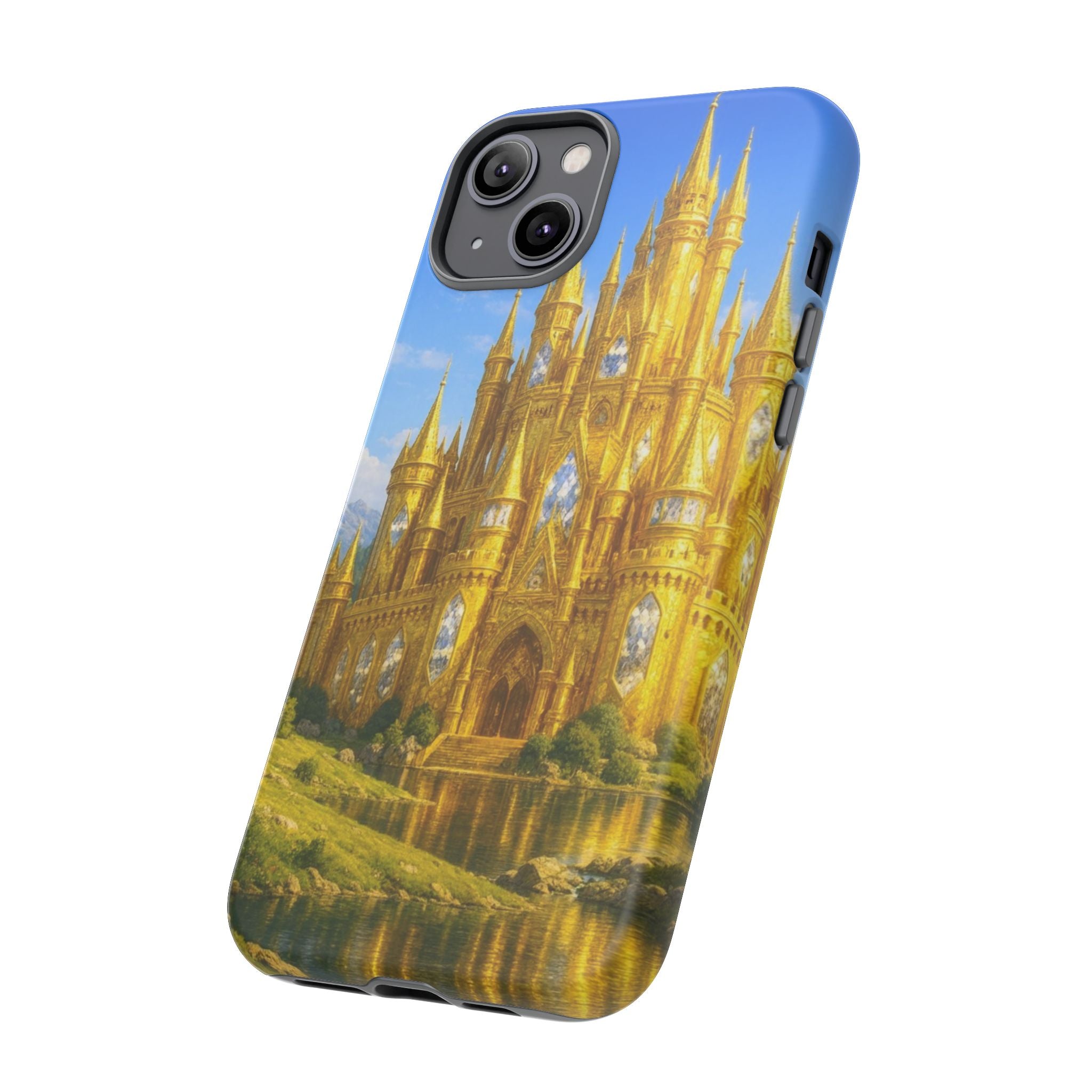 PRB Golden Castle iPhone Case | Fantasy Palace Phone Case by Power Runs Black