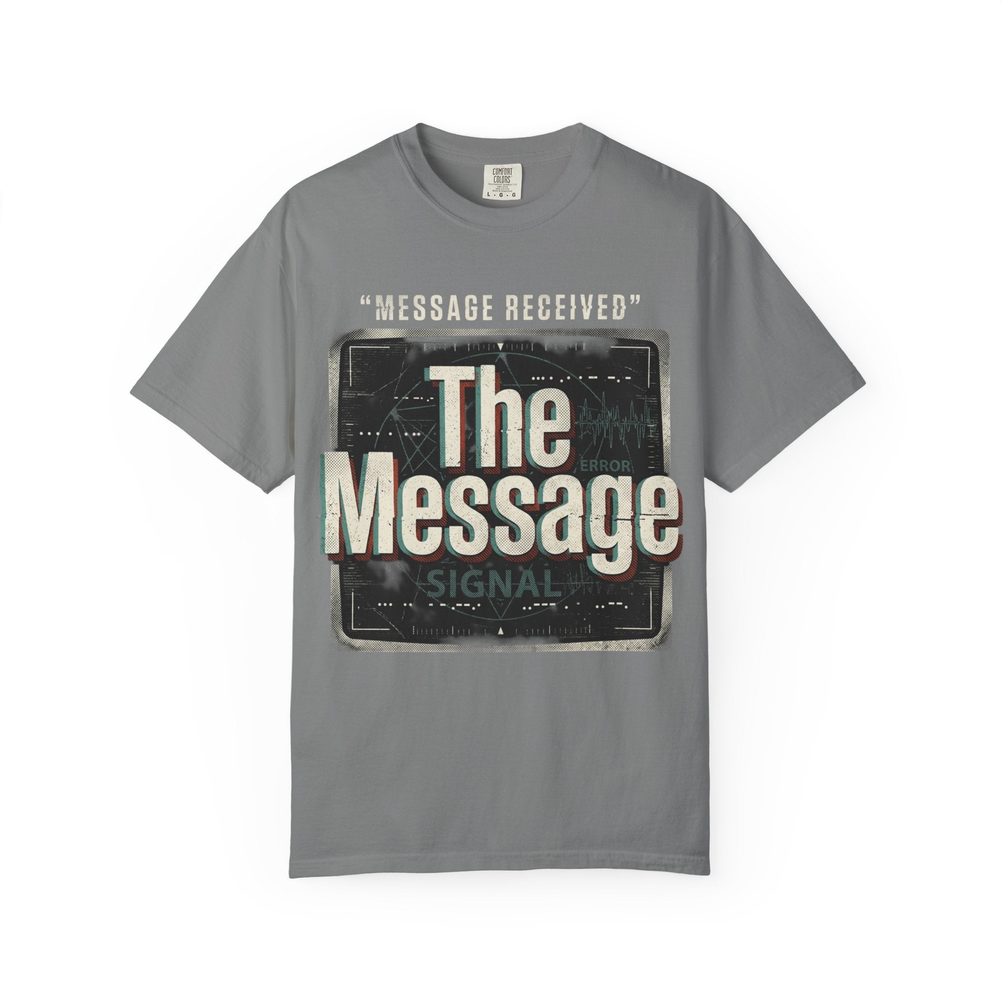 Power Runs Black PRB The Message Signal T-Shirt — Retro Graphic Tee with 'Message Received' Design by Power Runs Black
