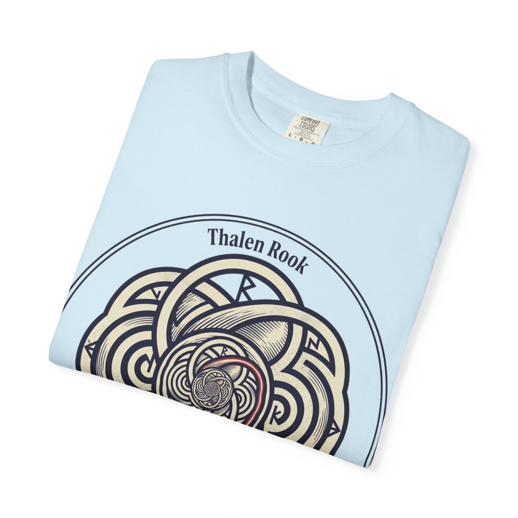Power Runs Black PRB Thalen Rook Celtic Knot Graphic T-Shirt — "He stared too long..." Quote Tee by Power Runs Black