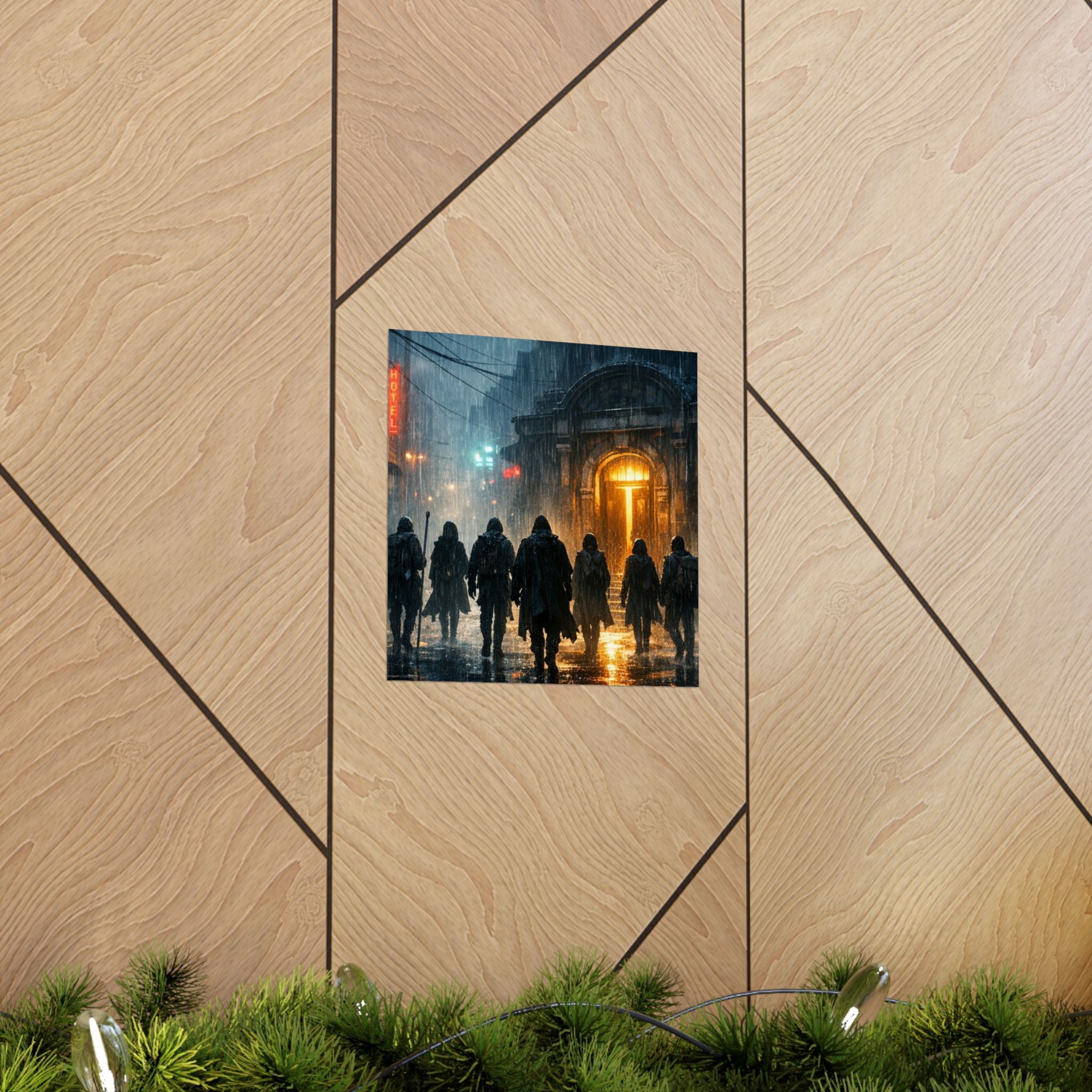 Power Runs Black PRB The Starbound Seven Matte Vertical Posters by Printify