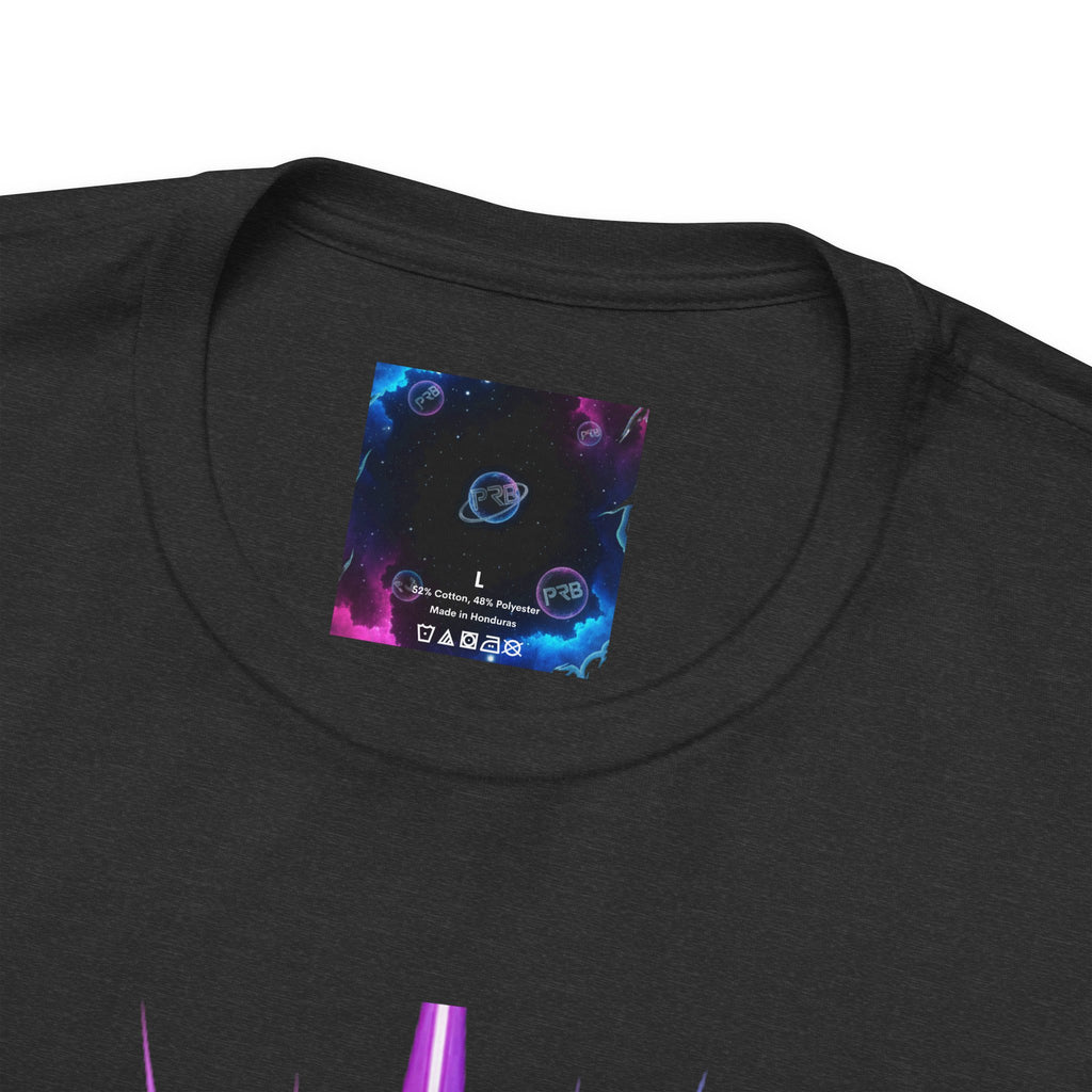 Power Runs Black PRB Running Pulse Graphic Tee — Neon Runner Heartbeat Sports T‑Shirt by Power Runs Black