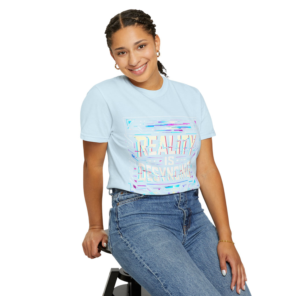 Power Runs Black PRB Glitchy Pastel "Reality Is Desyncing" T-Shirt by Power Runs Black