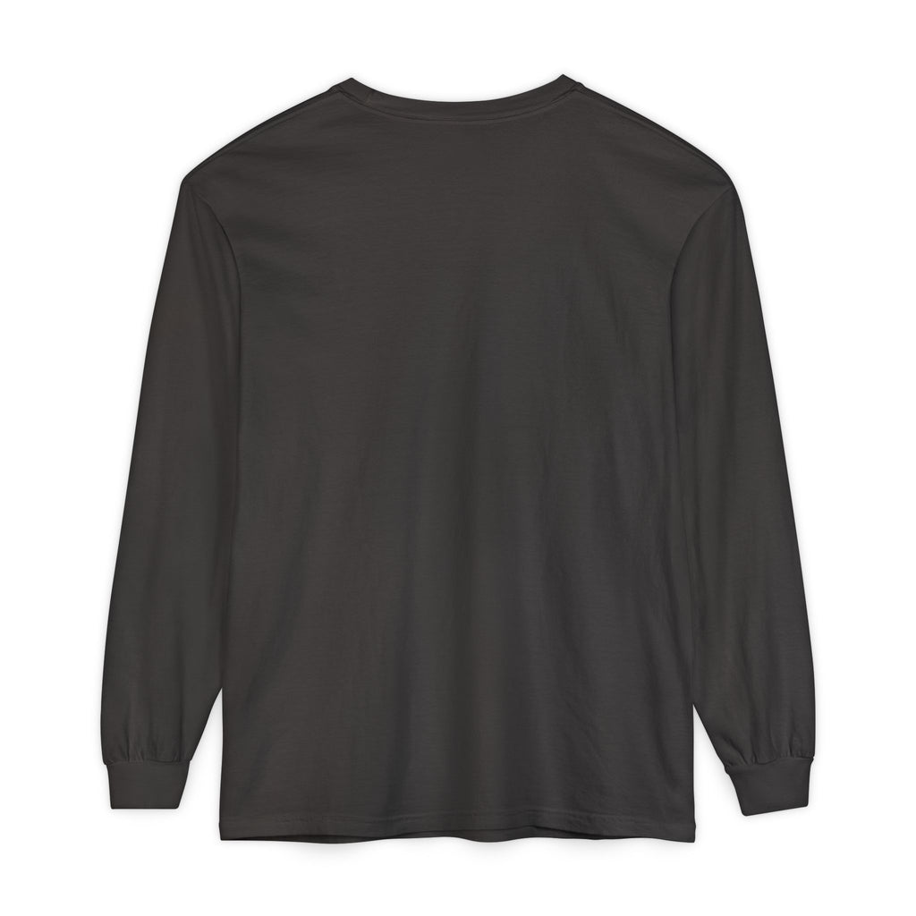 PRB Neon City Skyline Long Sleeve Shirt | Urban Nightscape Illustration by Power Runs Black