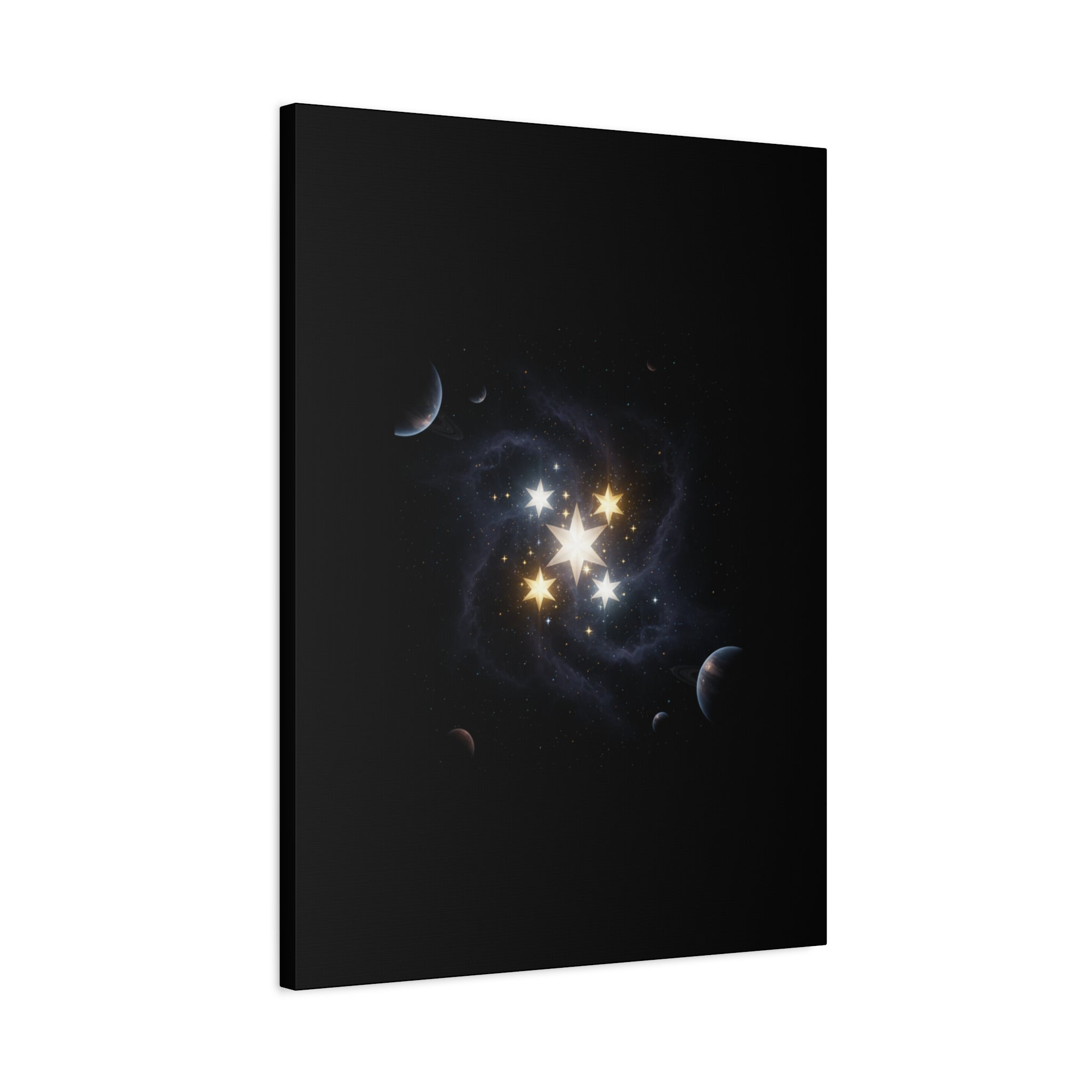 PRB Celestial Star Cluster Matte Canvas Print — Cosmic Planets Wall Art by Printify