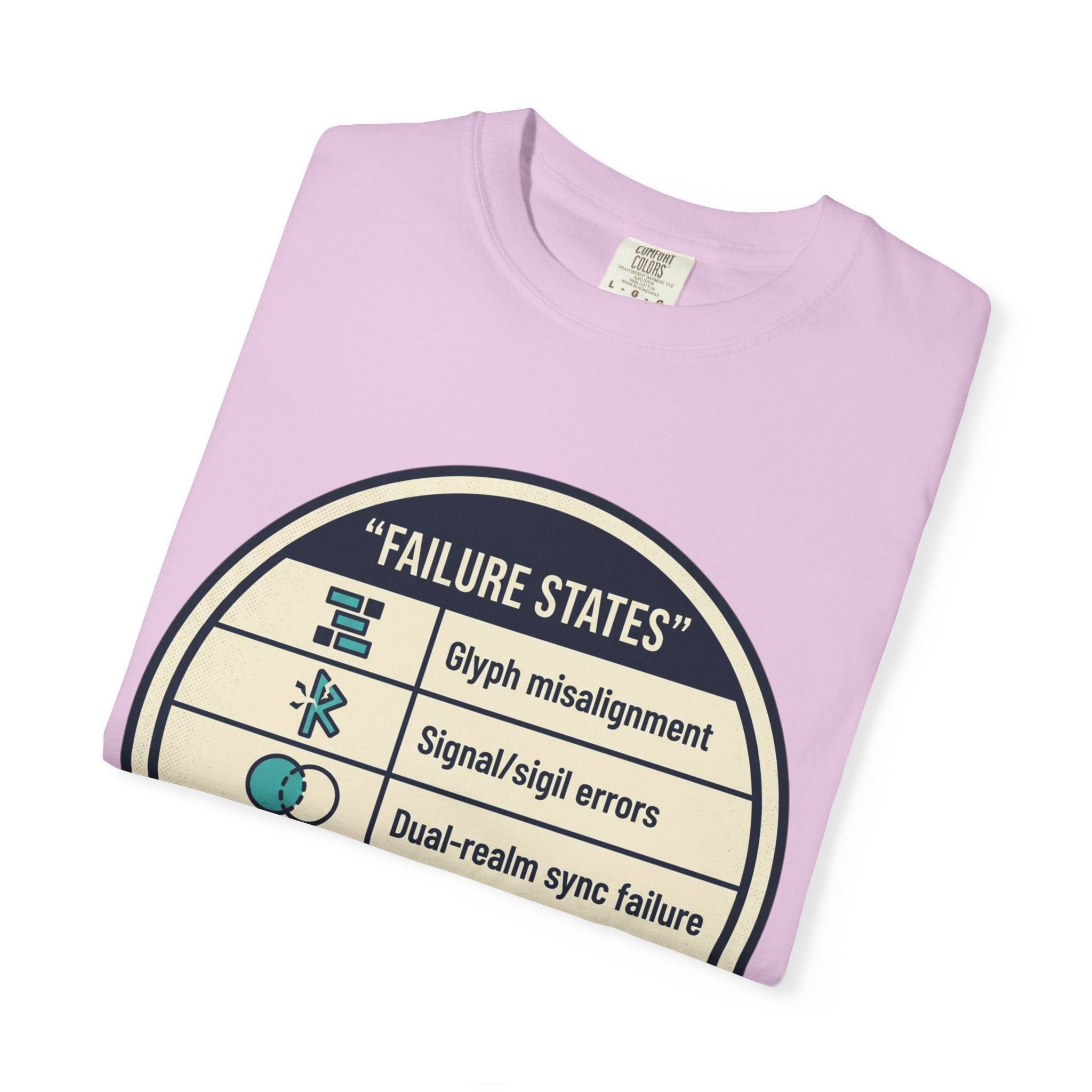 Power Runs Black PRB Failure States T-Shirt — Sci‑Fi Status Badge Graphic Tee by Power Runs Black