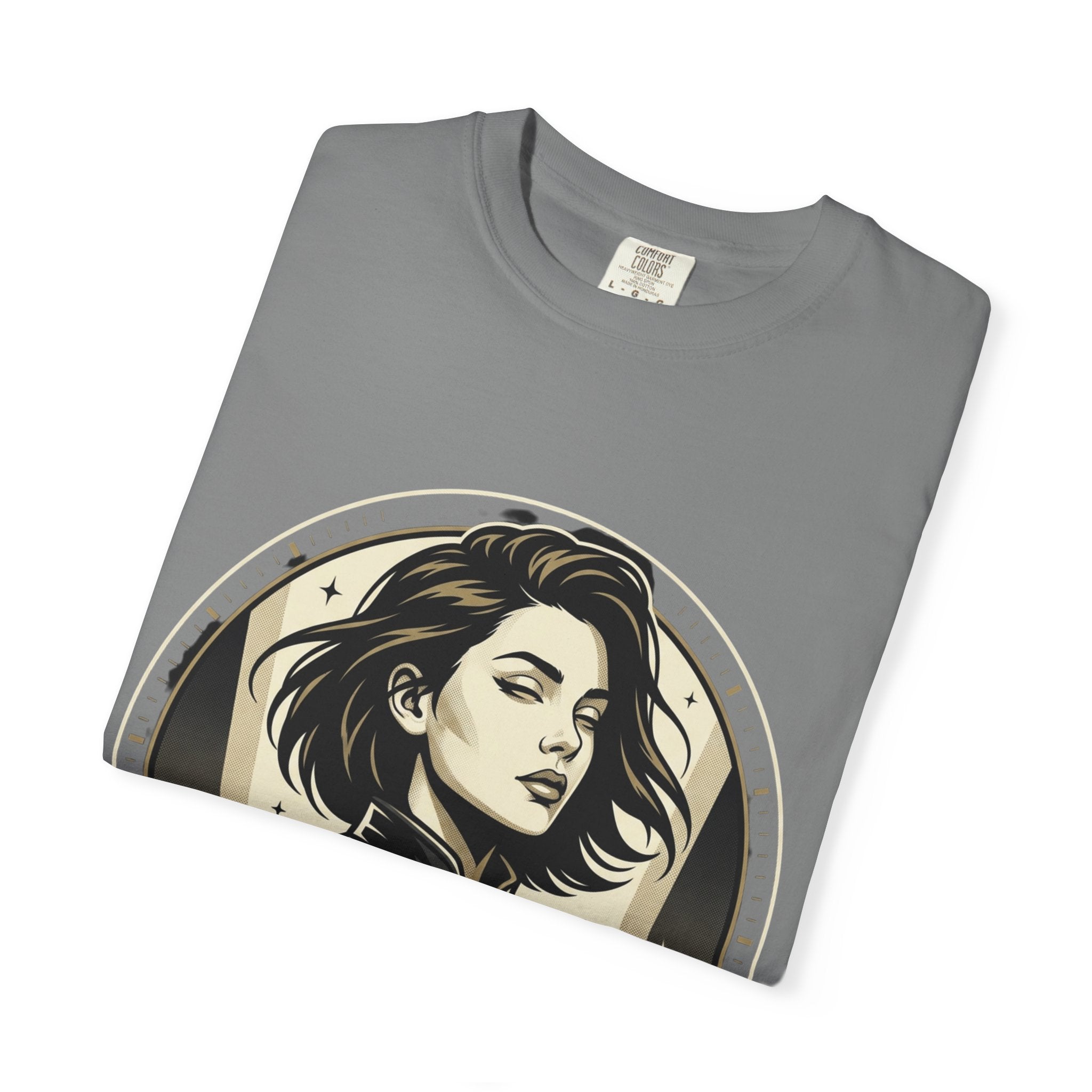 Power Runs Black Retro Space Captain Portrait T-Shirt — 'Fearless Commander' Graphic Tee by Power Runs Black