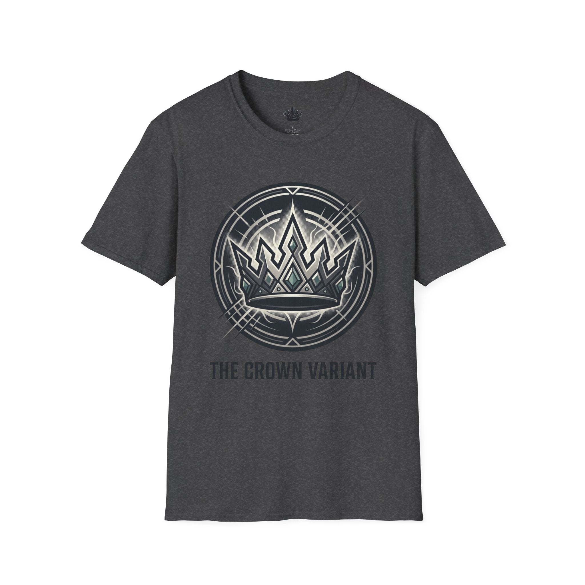 Power Runs Black PRB Crown Variant Graphic T-Shirt — The Crown Variant Emblem by Printify