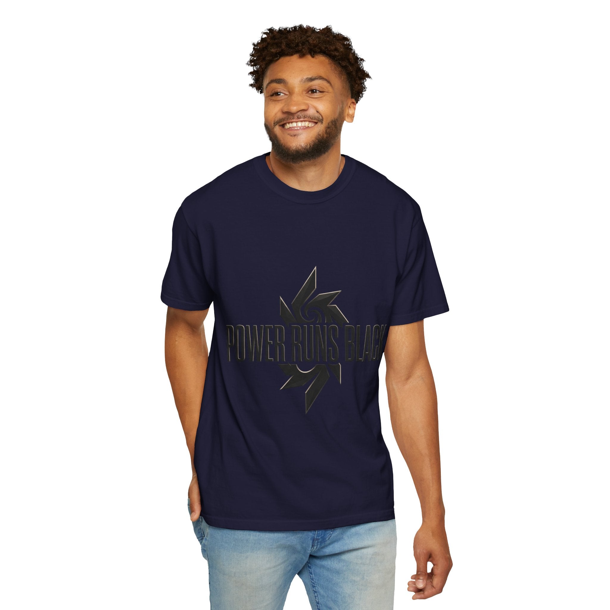 Power Runs Black PRB "Wear The Code" Mystic Shield T-Shirt — Geometric Sigil Graphic Tee by Printify