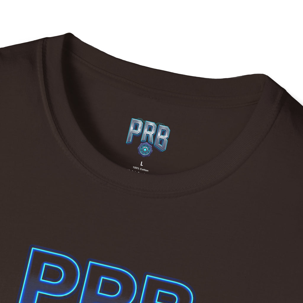 PRB Blackline Futuristic DJ Tee — Electronic Music Graphic T-Shirt by Power Runs Black