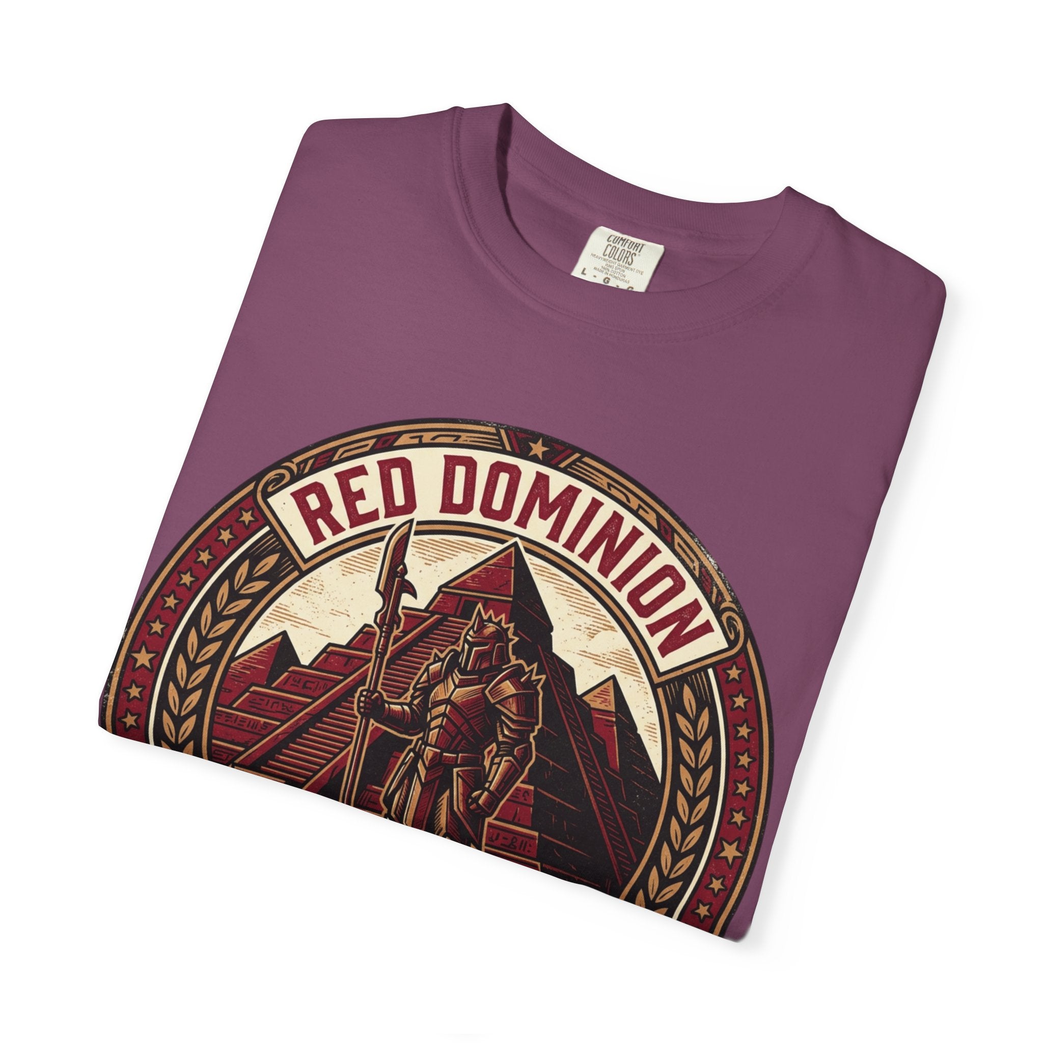 Power Runs Black PRB Red Dominion 'Right Side' Graphic T-Shirt by Printify