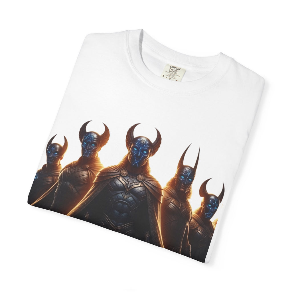 Power Runs Black PRB Dark Legion Graphic T-Shirt — Horned Warriors Fantasy Tee by Power Runs Black