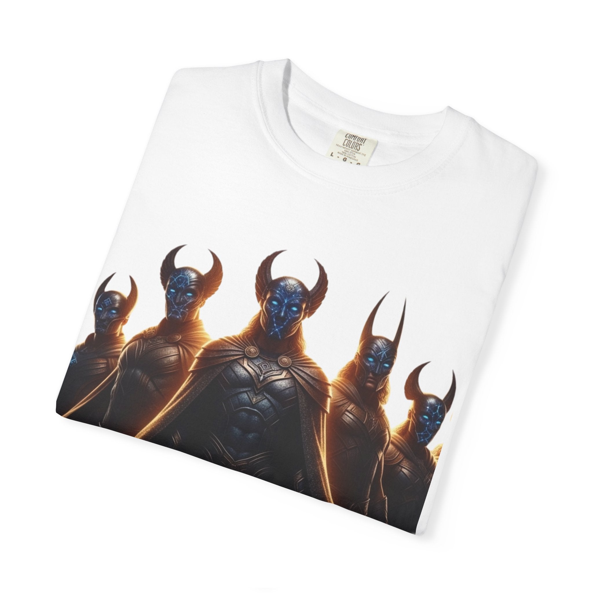 Power Runs Black PRB Dark Legion Graphic T-Shirt — Horned Warriors Fantasy Tee by Power Runs Black
