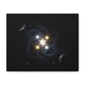 Power Runs Black PRB Glowing Star Constellation Canvas by Power Runs Black