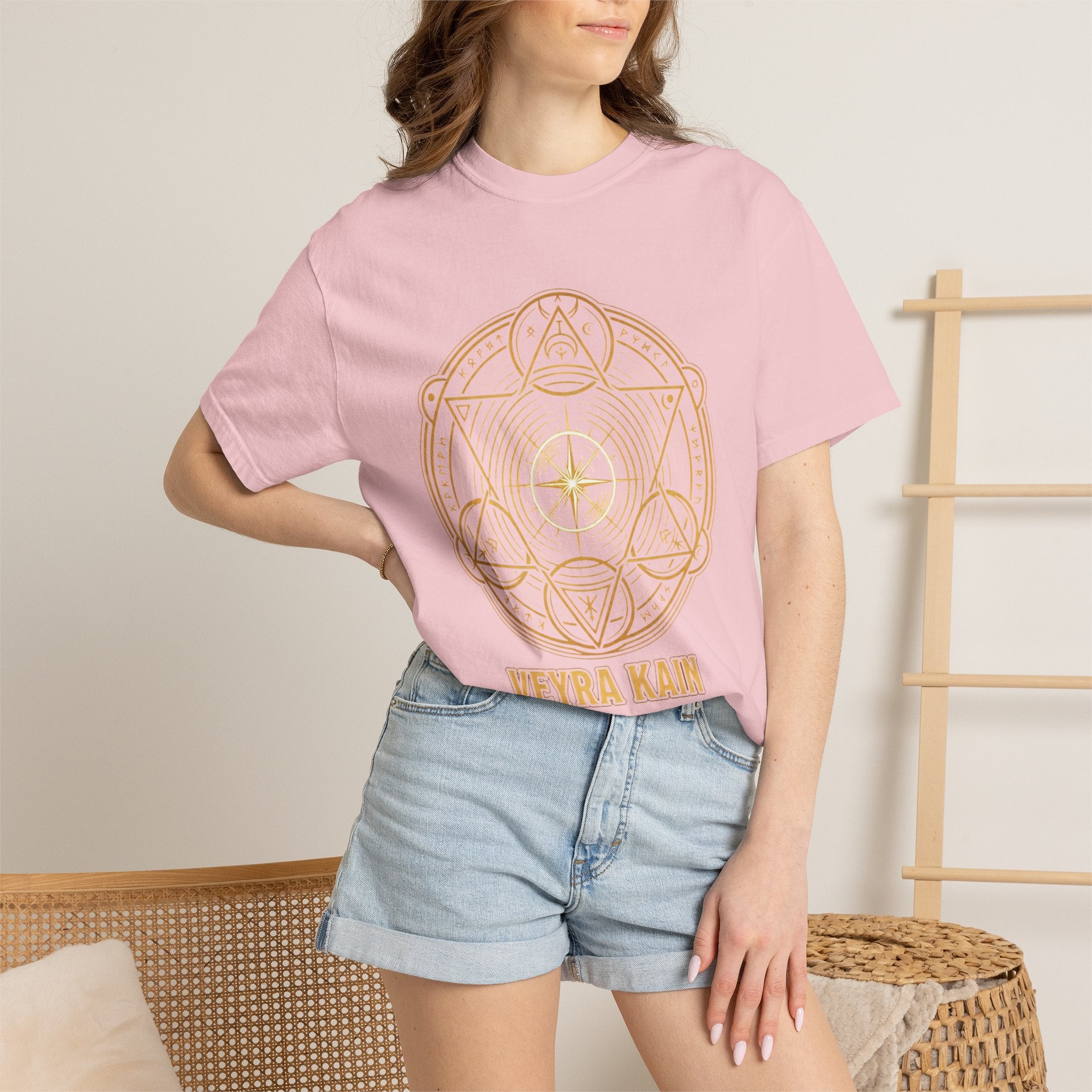 Power Runs Black PRB — Veyra Kain Geometric Sigil Tee with “Too Much Becomes Ruin” Graphic T-Shirt by Power Runs Black
