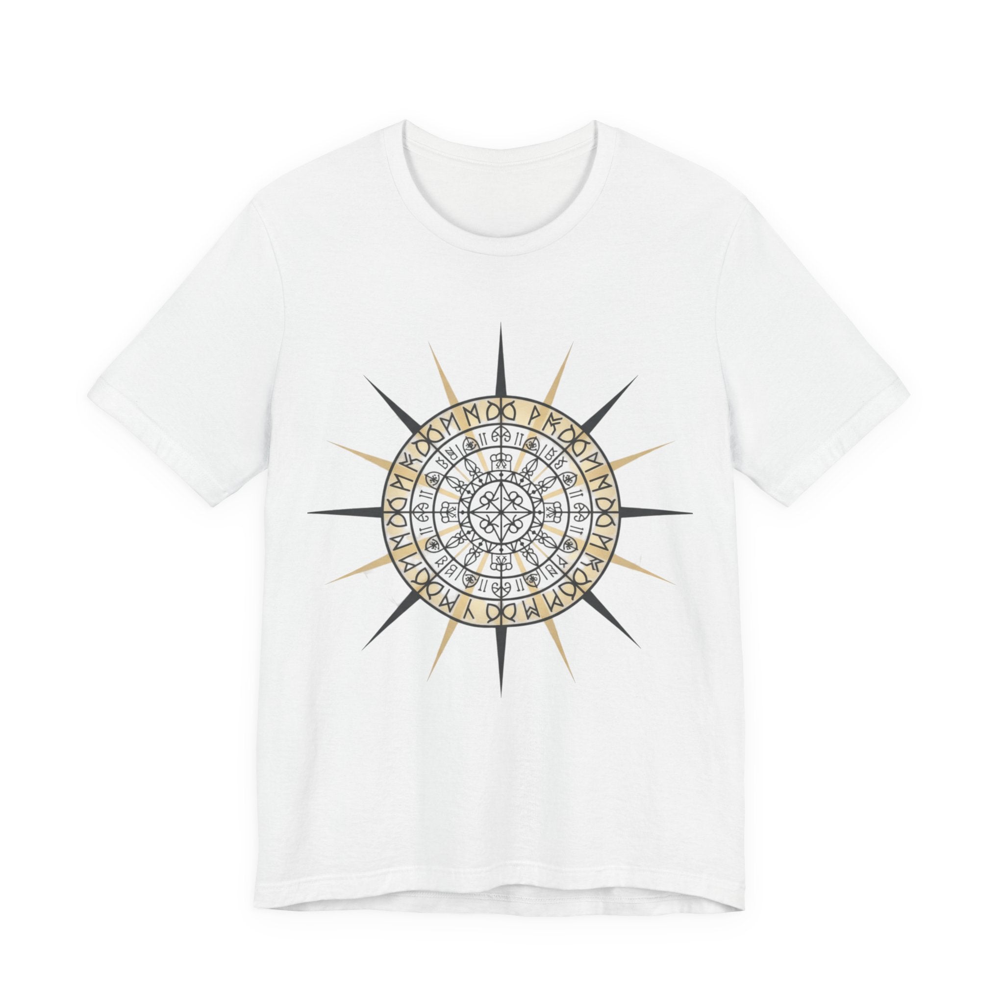 PRB Compass Rose Mandala Tee — Nautical Compass Graphic Shirt by Printify