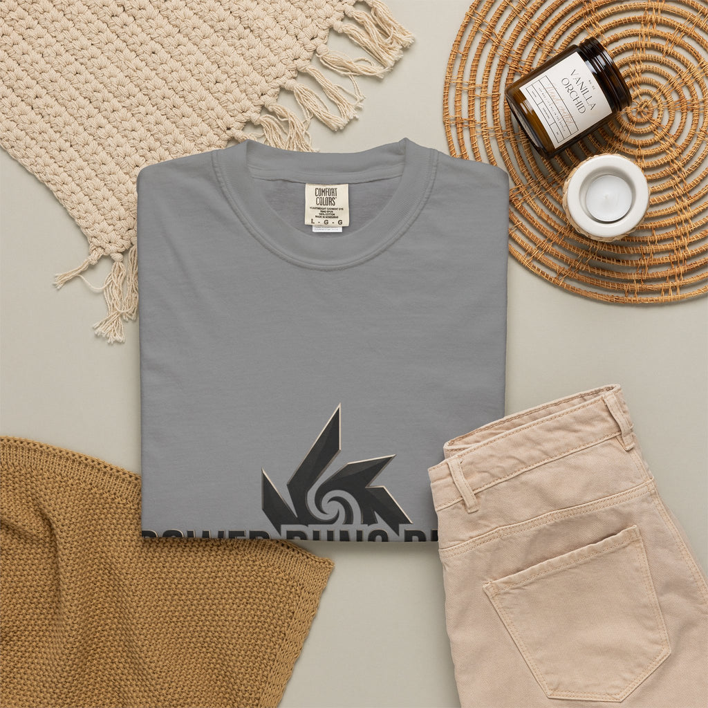 Power Runs Black PRB "Wear The Code" Mystic Shield T-Shirt — Geometric Sigil Graphic Tee by Printify