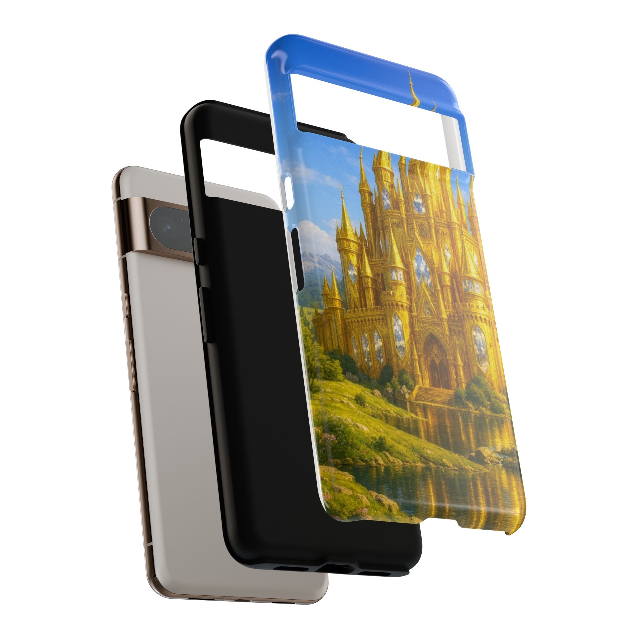 PRB Golden Castle iPhone Case | Fantasy Palace Phone Case by Power Runs Black