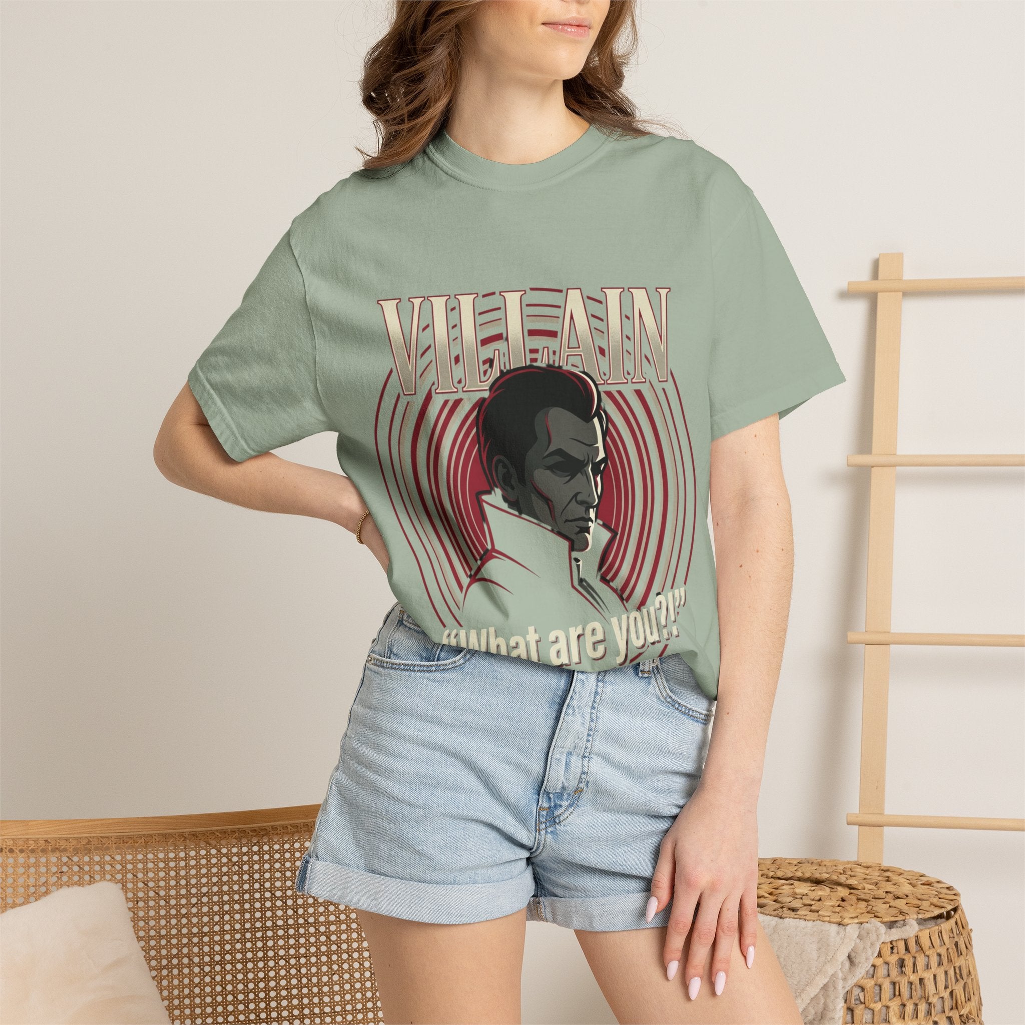 Power Runs Black Villain Portrait T-Shirt — "What Are You?" Graphic Tee by Power Runs Black